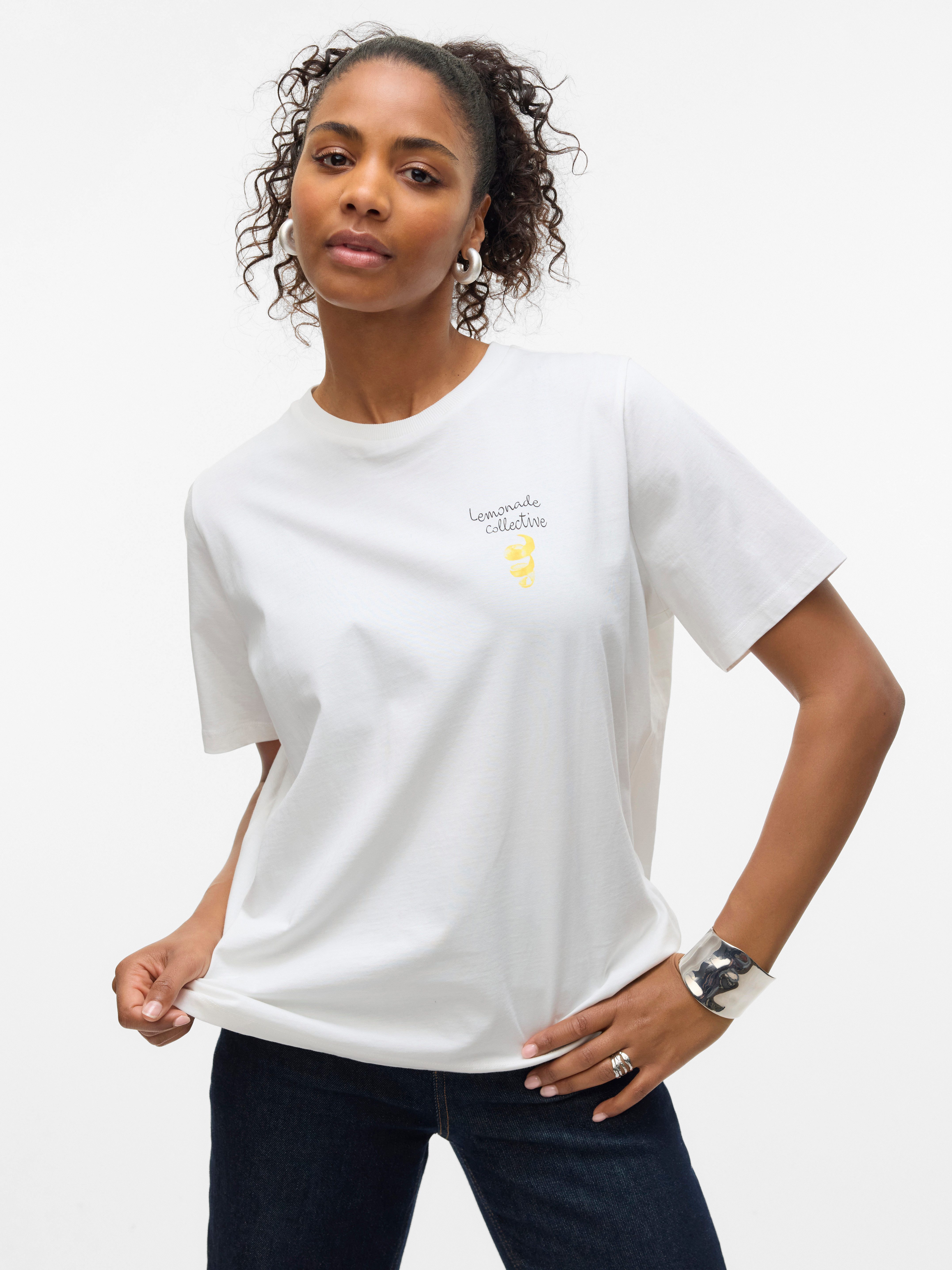Vero Moda T-shirt VMAYA CATY SS TOP BOX JRS GA