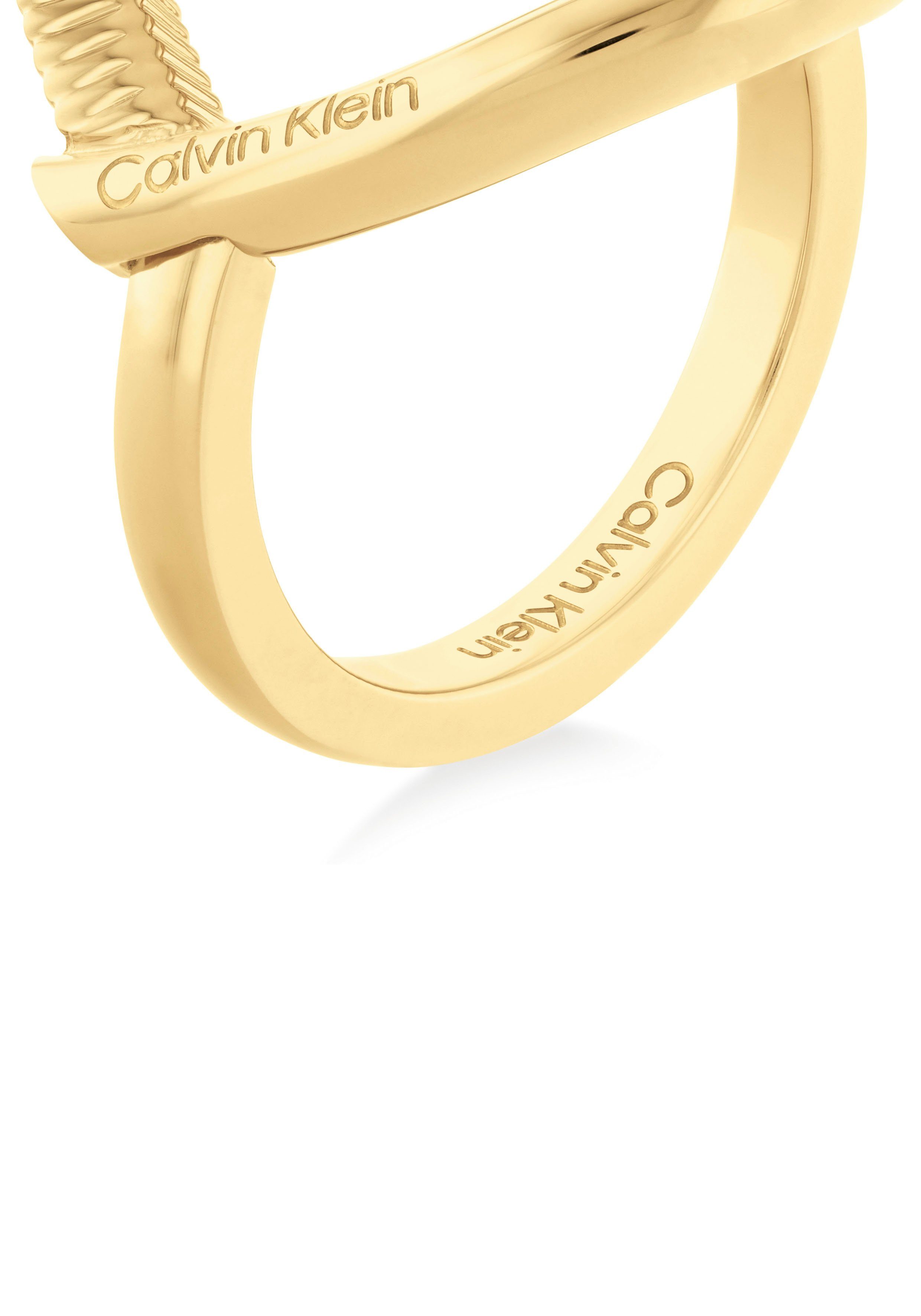 calvin klein ring met zirkoon (synthetisch) goud