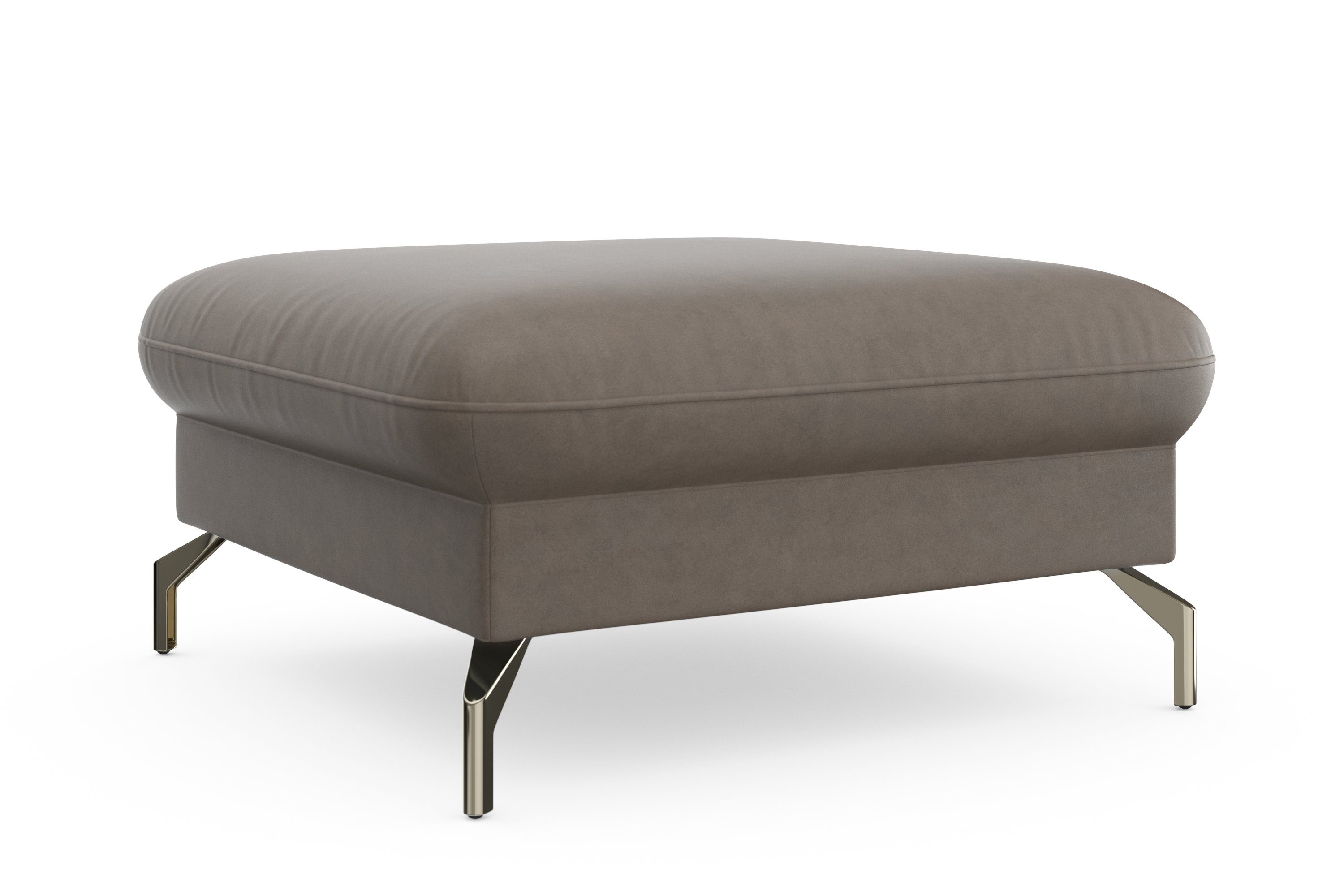 sit&more Hocker Fashion met binnenvering, met gesatineerde nikkel poten
