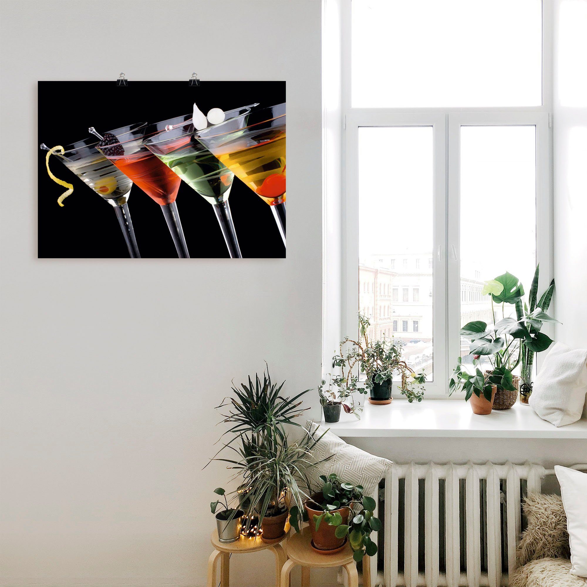 Artland Artprint Klassieke Martini - cocktail als artprint op linnen, poster, muursticker in verschillende maten