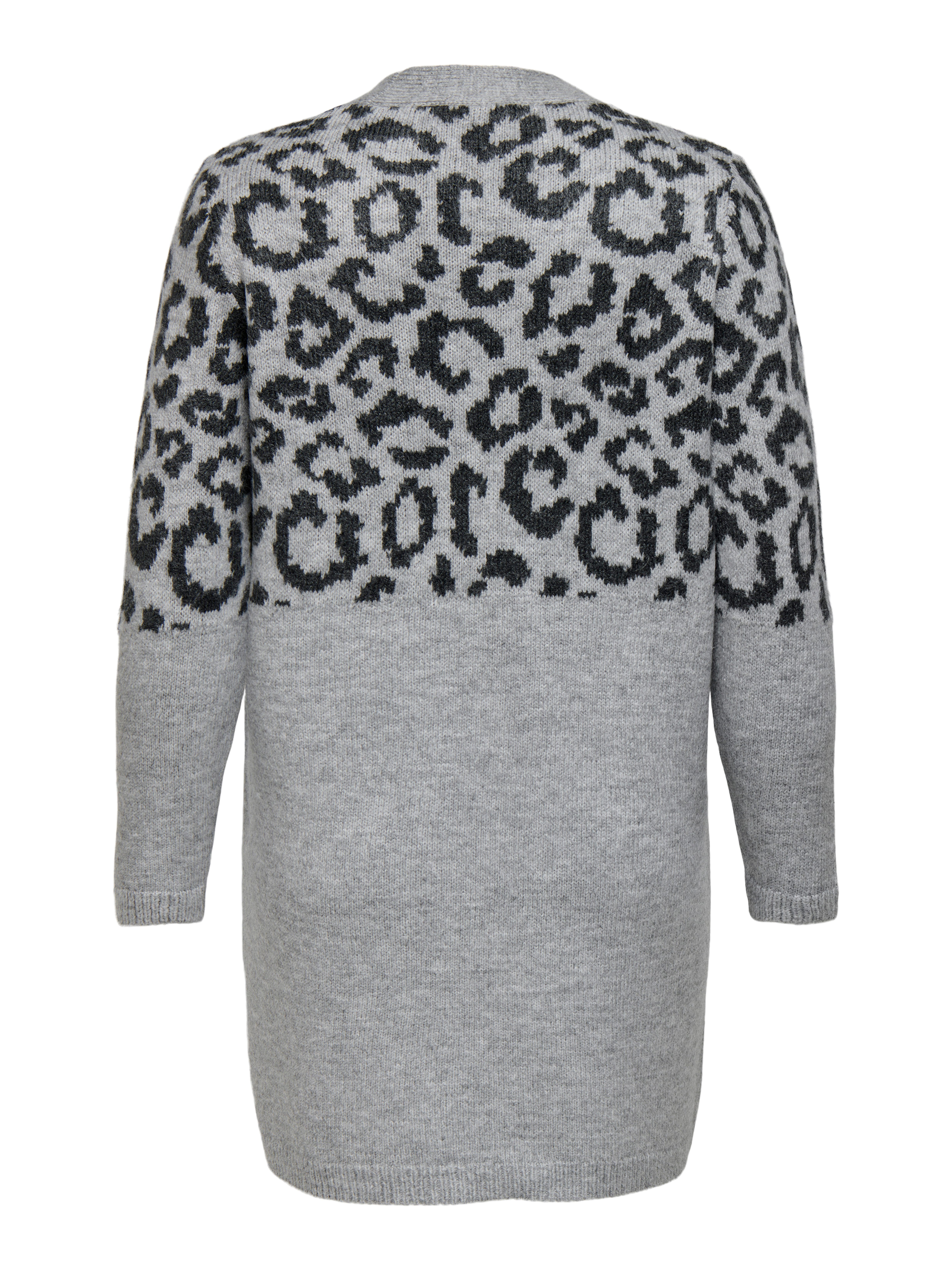 ONLY CARMAKOMA Vest CARJADE ANIMAL L/S CARDIGAN KNT NOOS