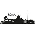 wall-art wandfolie xxl stad skyline roma 120 cm (1 stuk) zwart