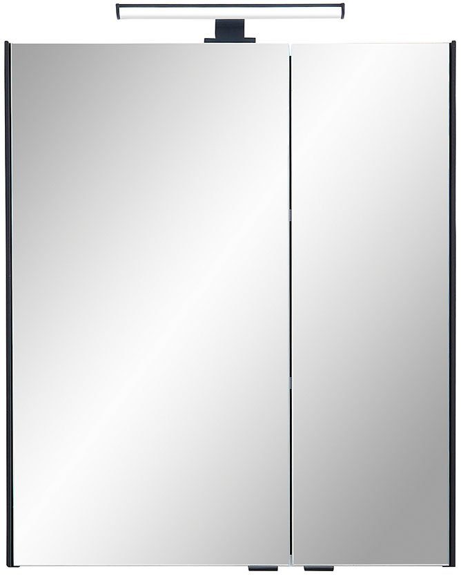 Saphir Badkamerserie Quickset 395 4-delig, wastafelonderkast met led-spiegelkast (4-delig)