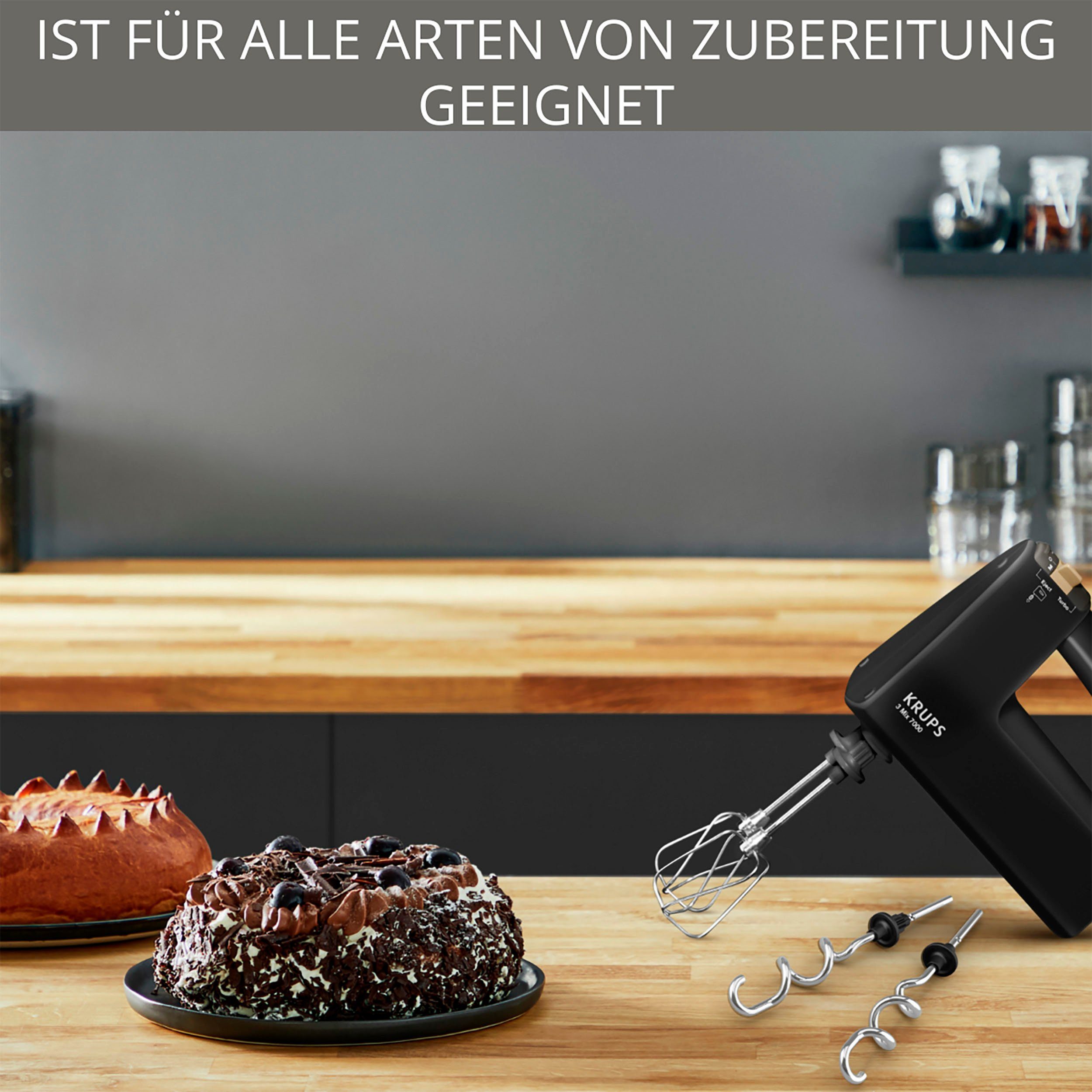 Krups Handmixer 3Mix 7000 beperkte editie, accessoiretas, garde+deeghaken, f60858
