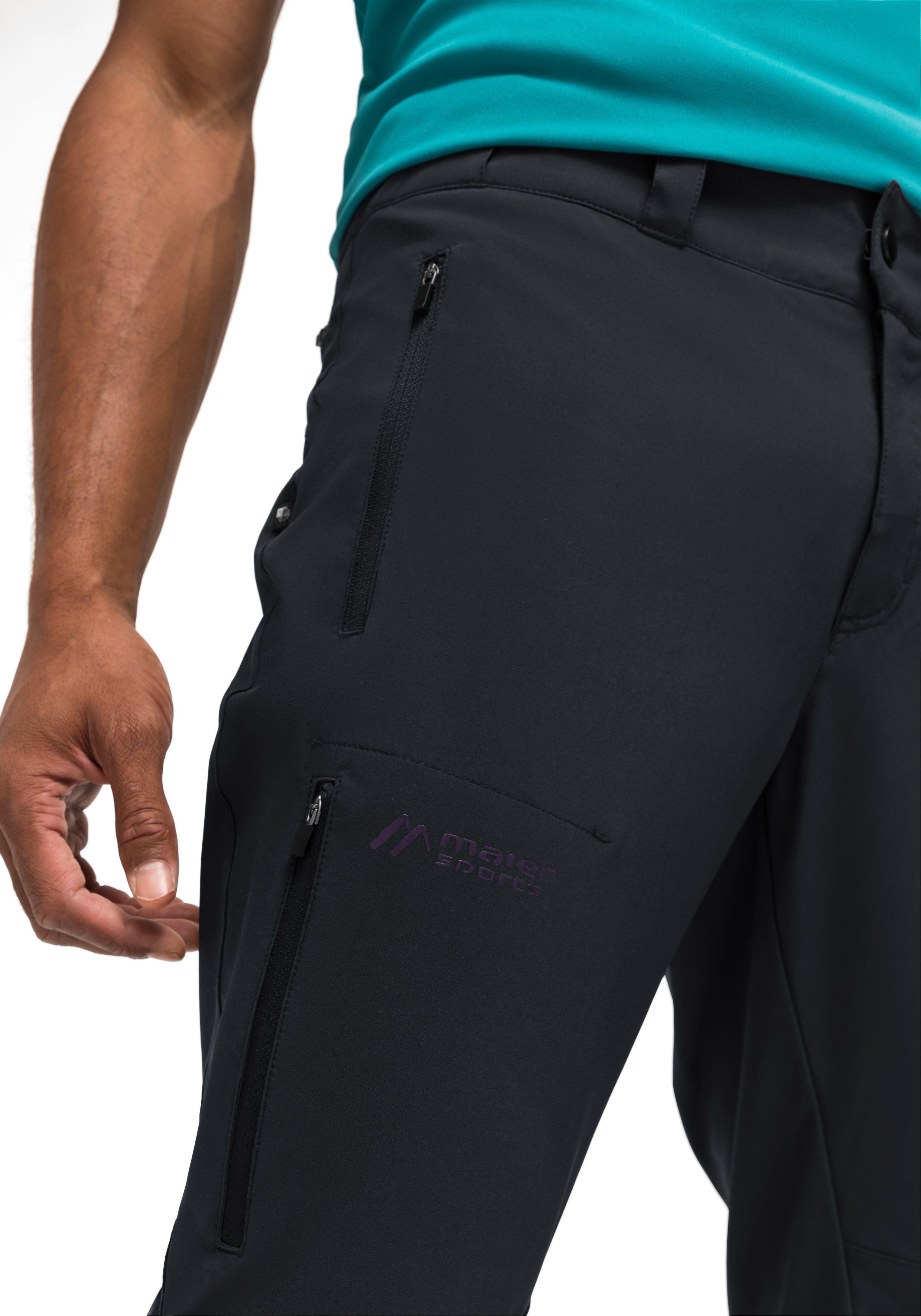 Maier Sports Outdoorbroek Latit Slim M Heren wandelbroek, lange outdoor-broek, trekkingbroek slim