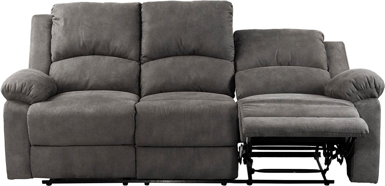 Jockenhöfer Gruppe 3-zitsbank Dakota Ligfunctie met halfautomatische relaxfunctie, TFK bekleding