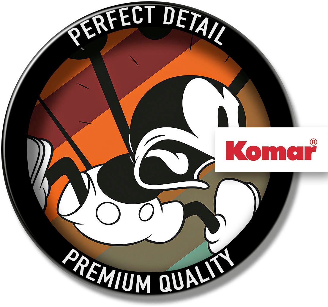 Komar Wandfolie Zelfklevend vlies - Mickey Mouse up and away - afm. 125 x 125 cm (1 stuk)