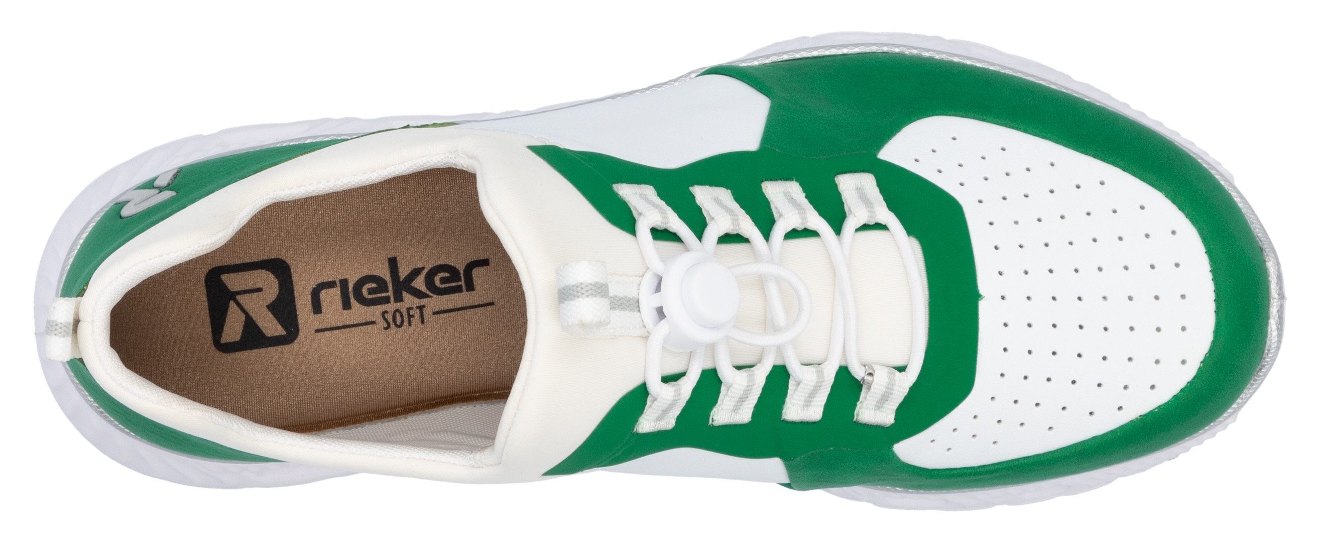 RIEKER Sport Slip-on sneakers Vegan , instapschoen, lage schoen, vrijetijdsschoen met snel sluiting