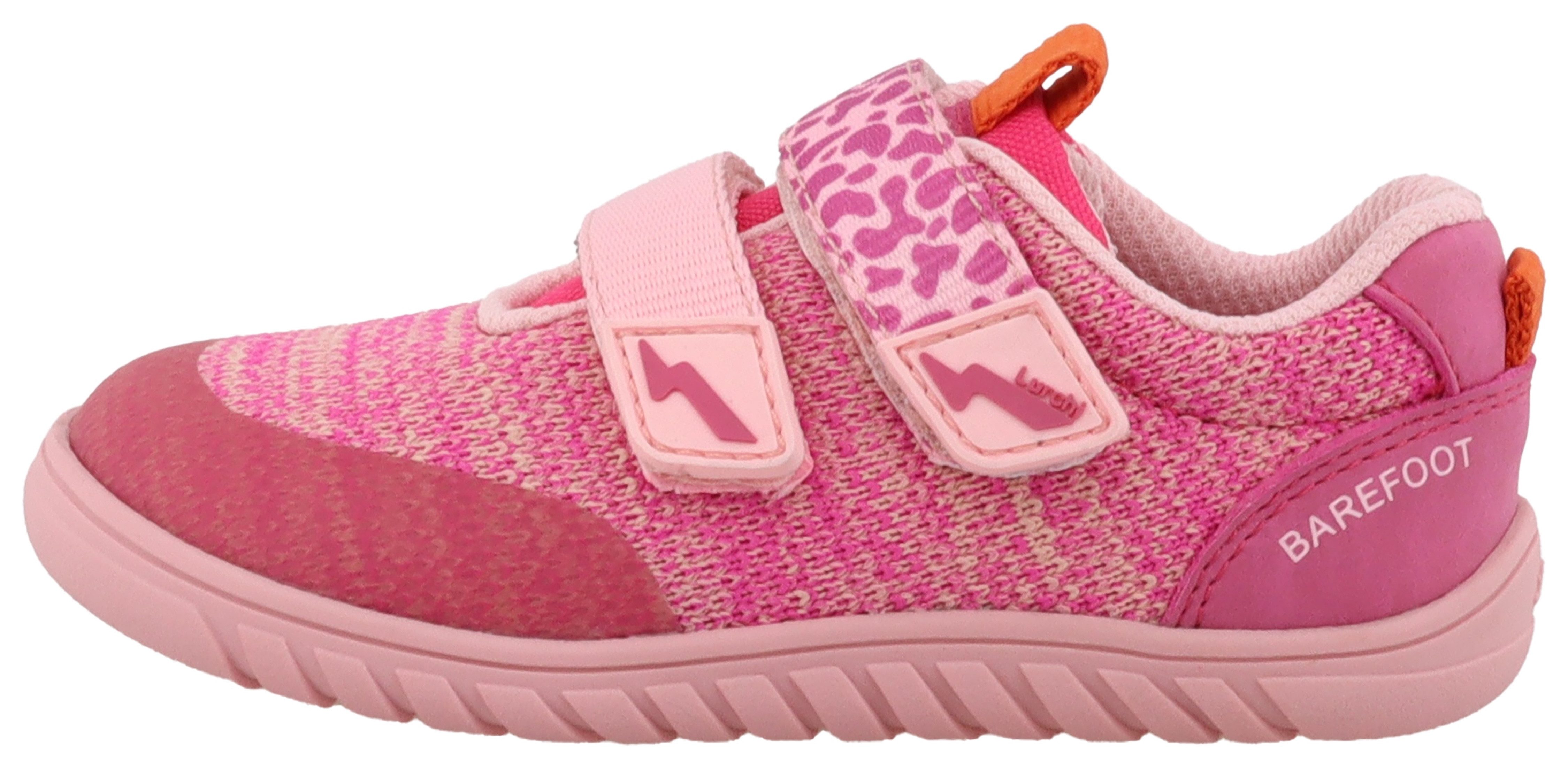 Lurchi Barefootschoenen Benny Barefoot , lage schoen, klittenbandschoen, maat sjabloon te downloaden