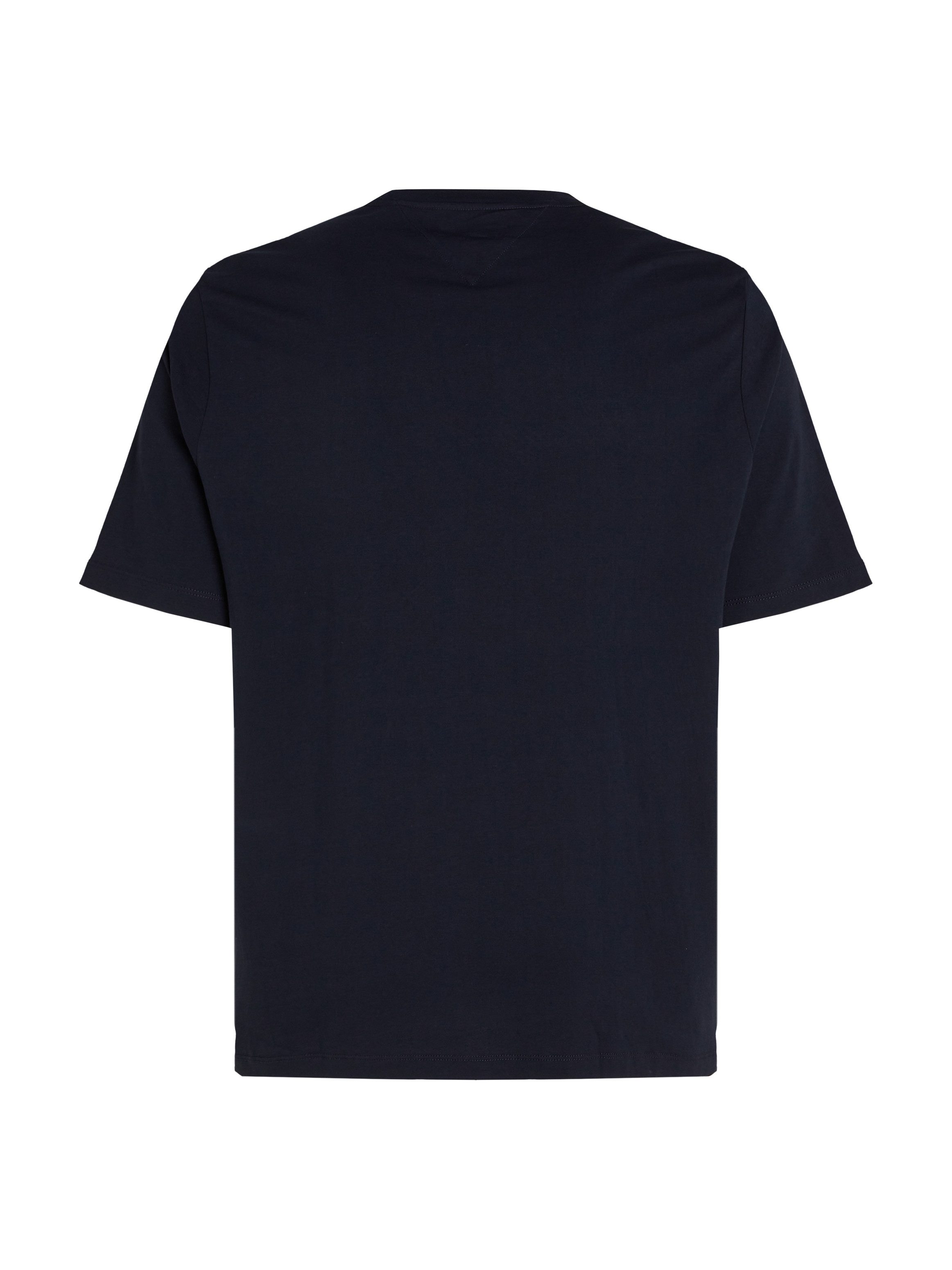 Tommy Hilfiger Shirt met ronde hals BT-SCRIPT LOGO TEE-B in grote maten, logoborduring