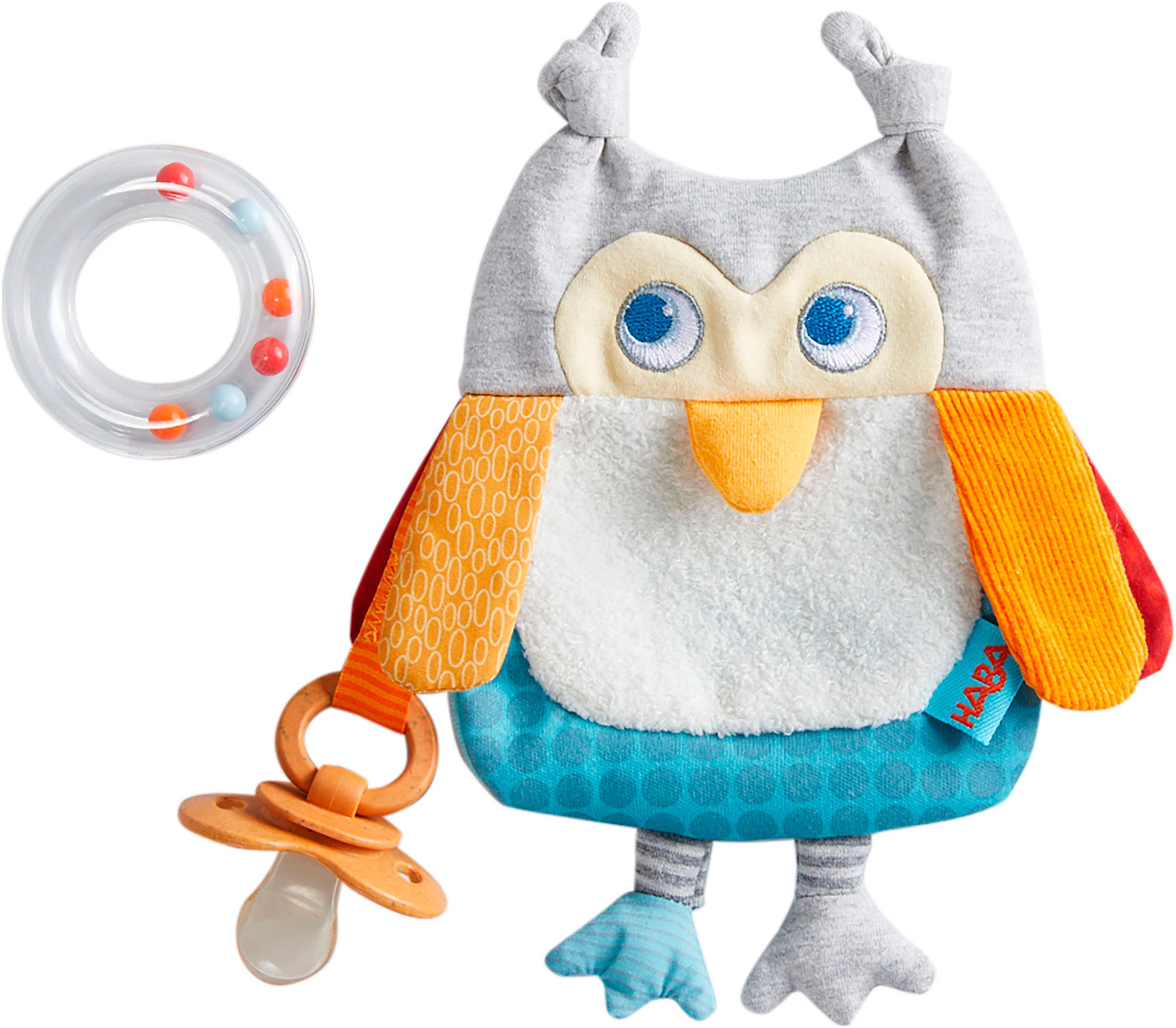 Haba Grijpspeeltje Ontdekkersdoek uil