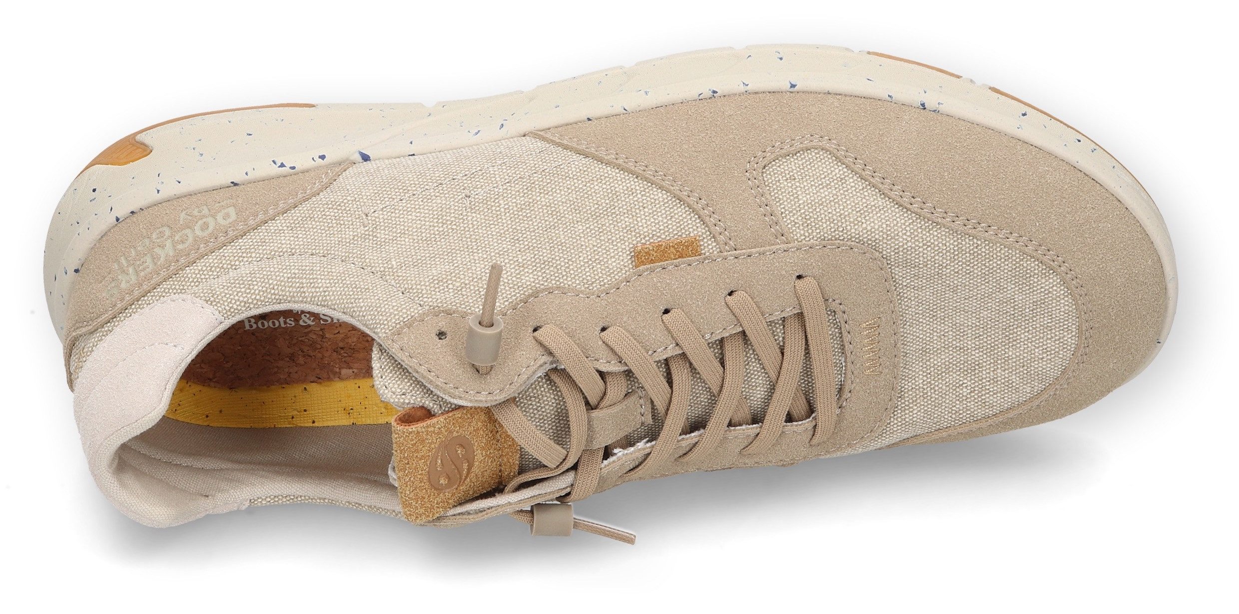 Dockers by Gerli Slip-on sneakers , slippers, vrijetijdsschoen, lage schoen, zomerschoen in jeanslook