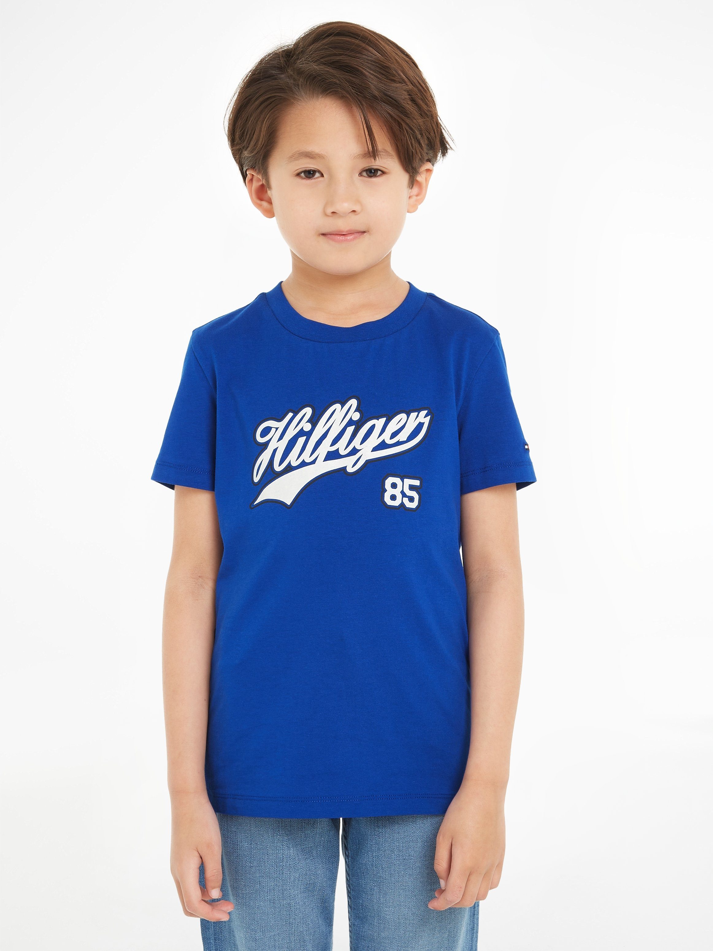 Tommy Hilfiger T-shirt HILFIGER SCRIPT TEE S/S met groot logo-opschrift
