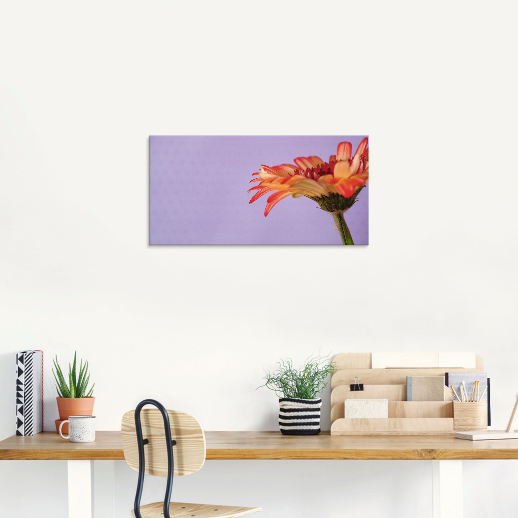 Artland Print op glas Bloem in verschillende maten