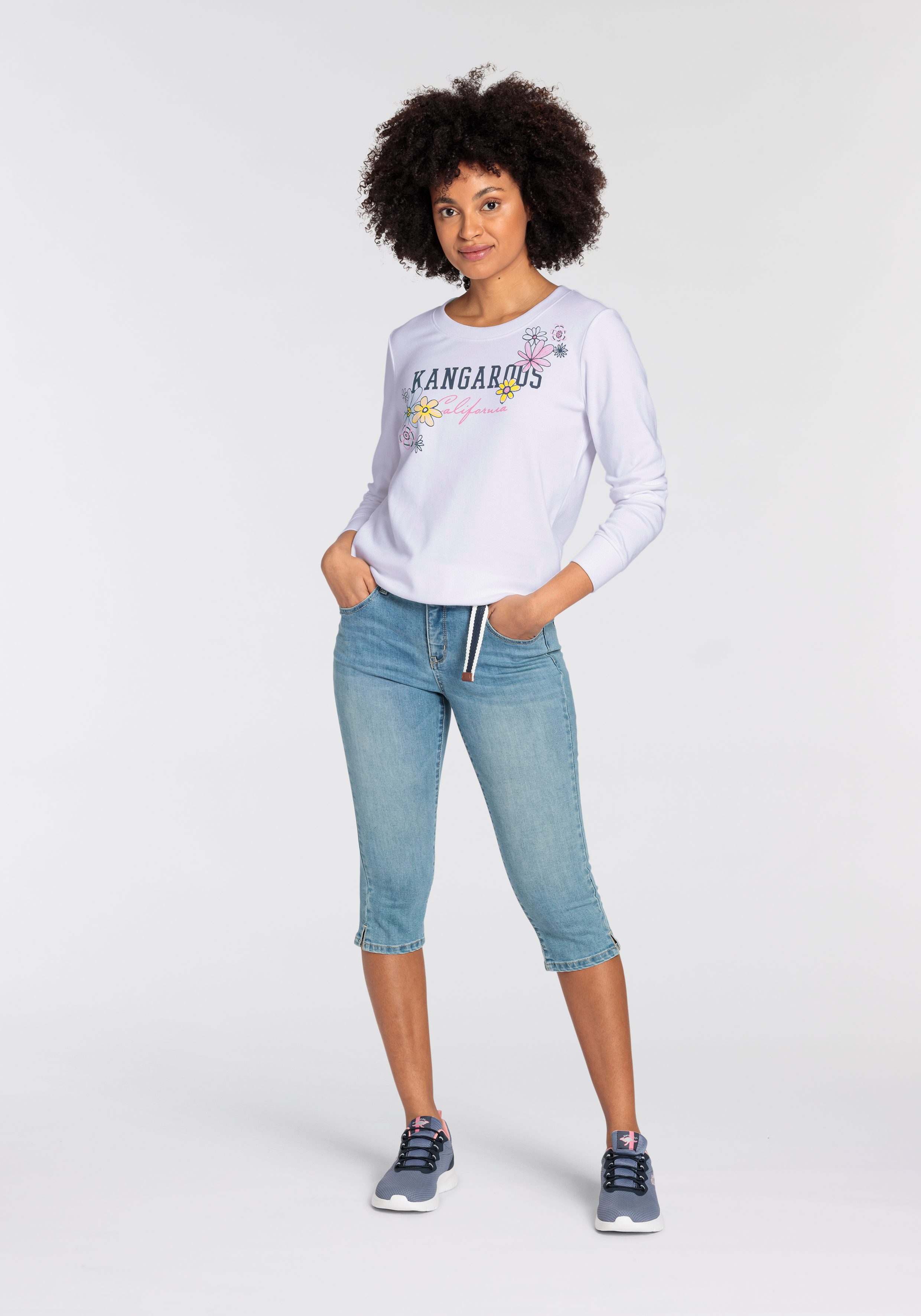 KangaROOS Sweatshirt met grote labelprint nieuwe collectie