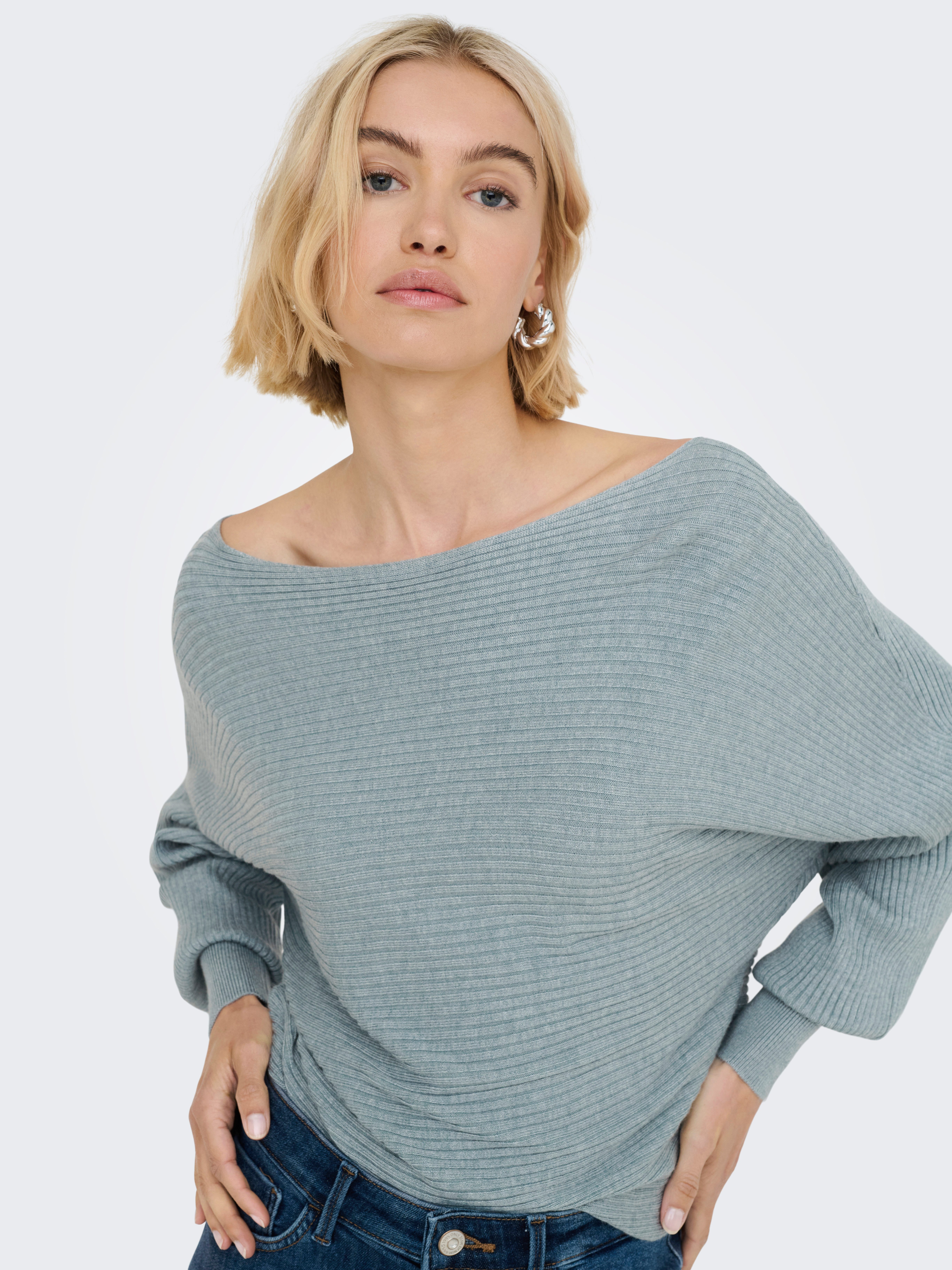 Only Gebreide trui ONLADALINE L/S SHORT PULLO KNT NOOS