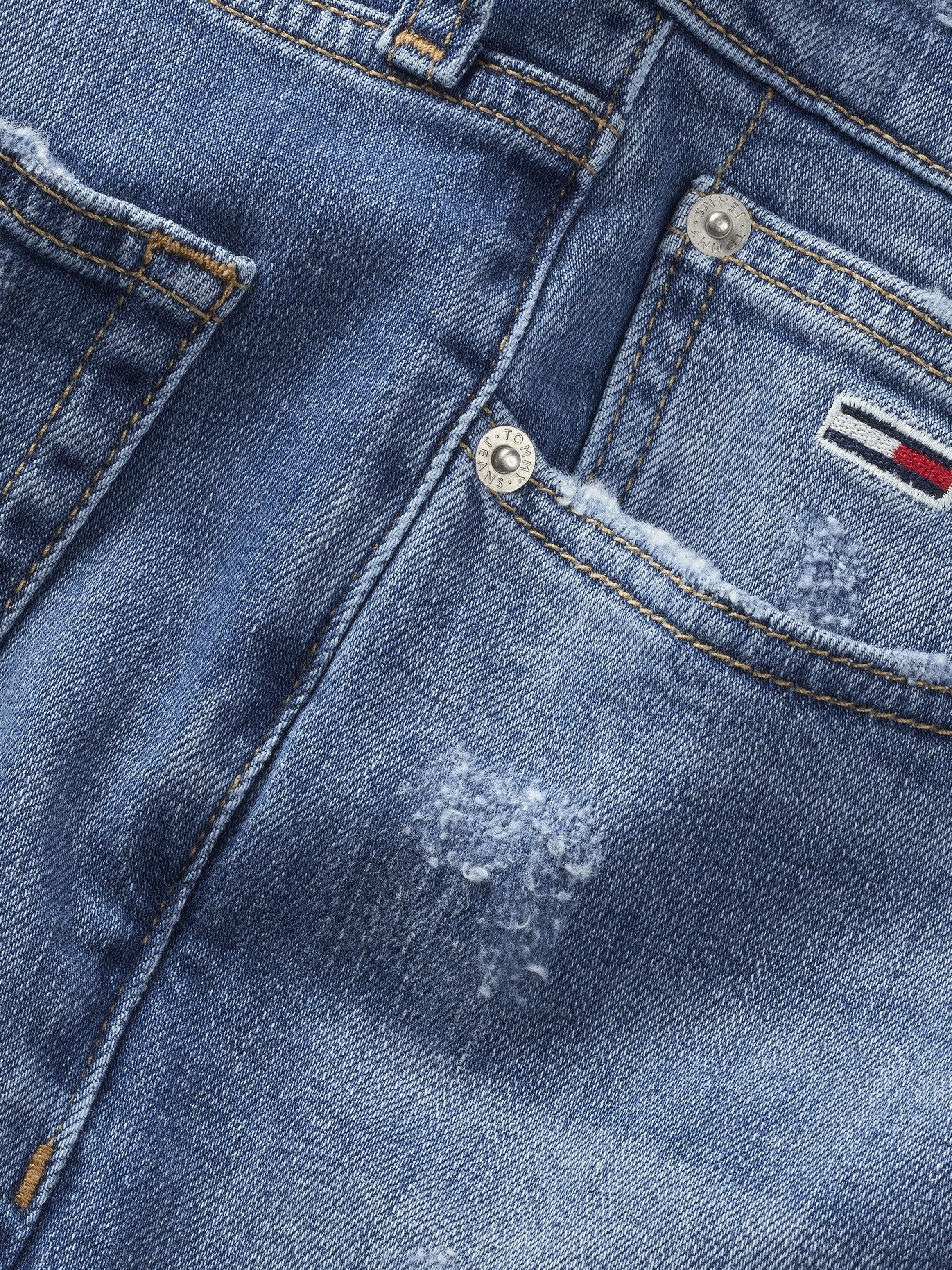 TOMMY JEANS Slim fit jeans Scanton Slim Denim met logoborduursels