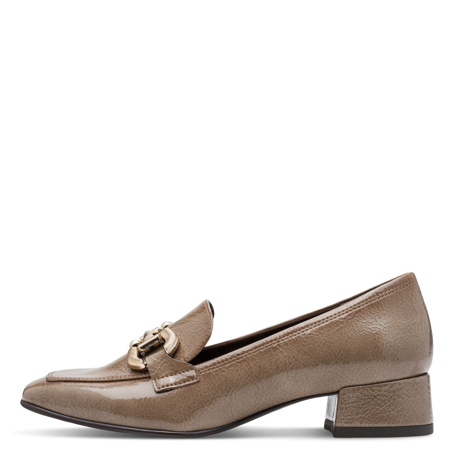 Tamaris Instappers hakken, pumps, lage schoen, instapschoen met modieuze decoratieve gesp
