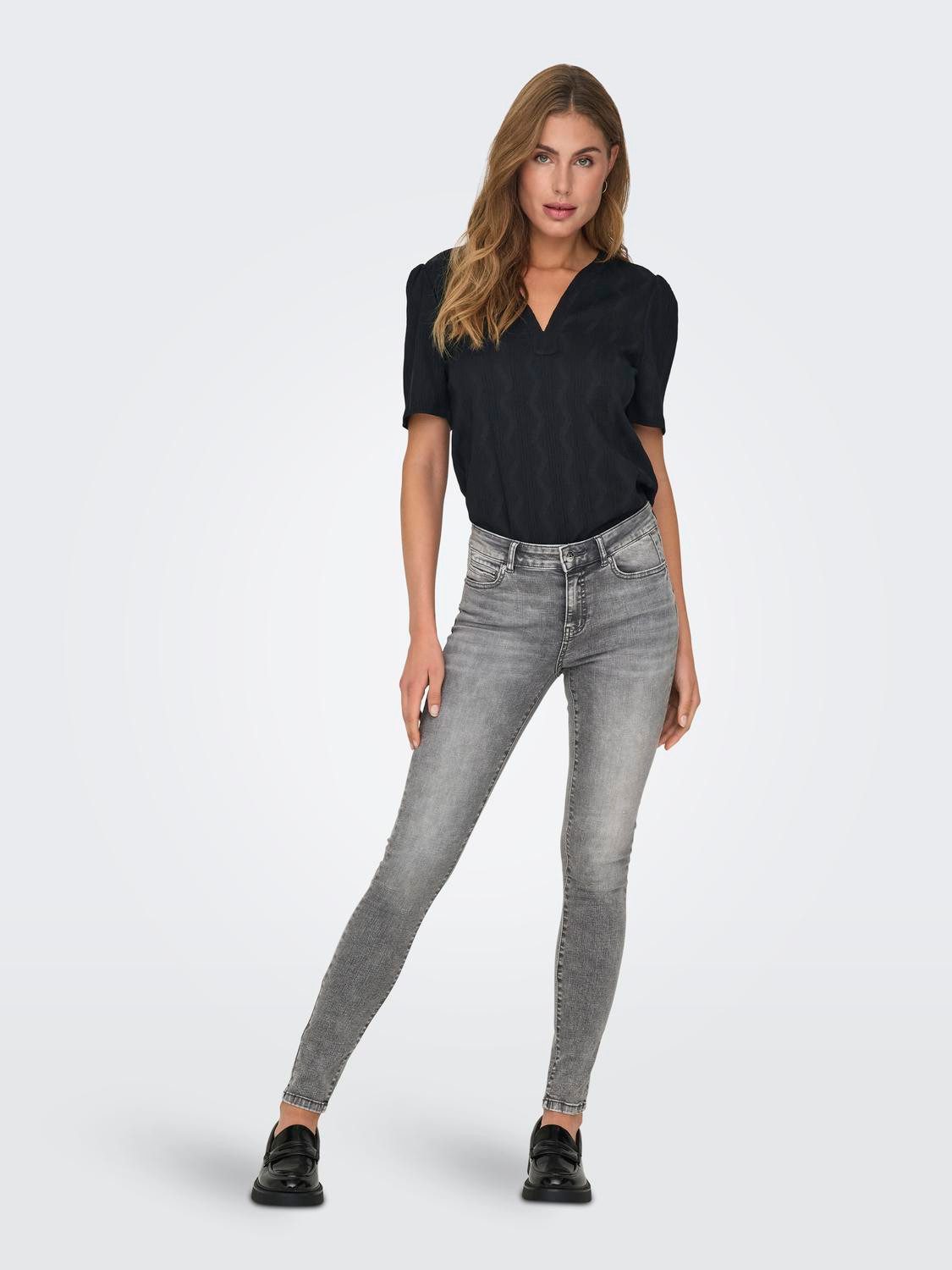 Only Skinny fit jeans ONLWAUW MID WAIST SK LANK COIN PKT DNM X