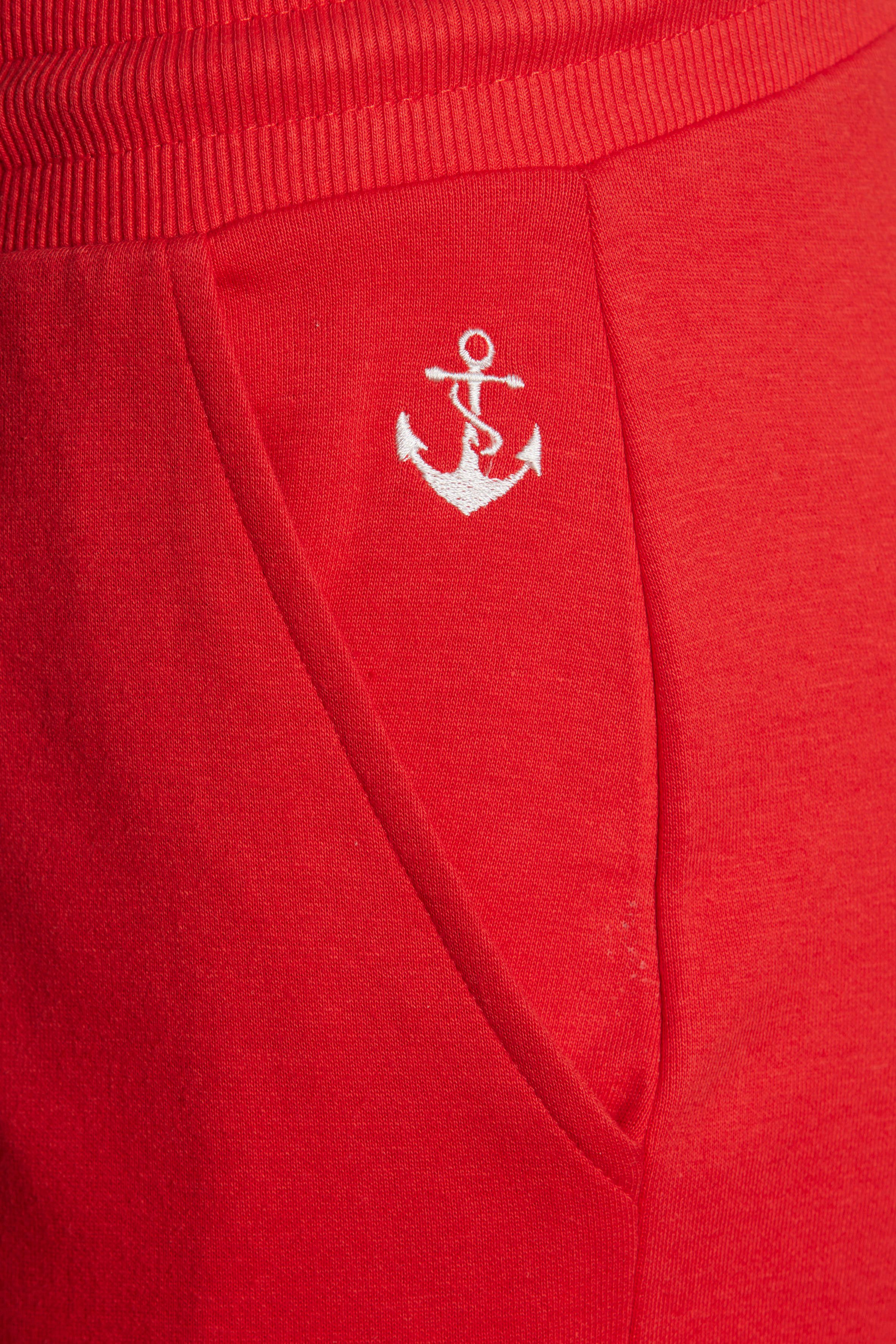H.I.S Sweatbroek van zachte sweatstof en met ankerborduursel, loungewear