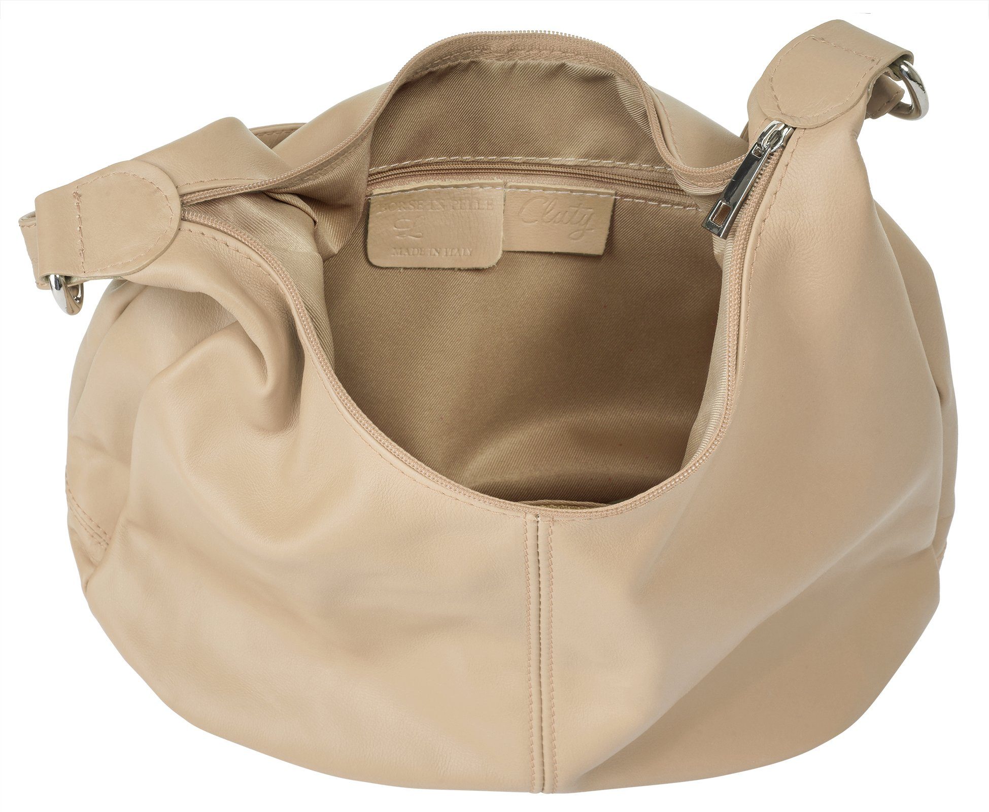 Cluty Shopper echt leer, made in italy