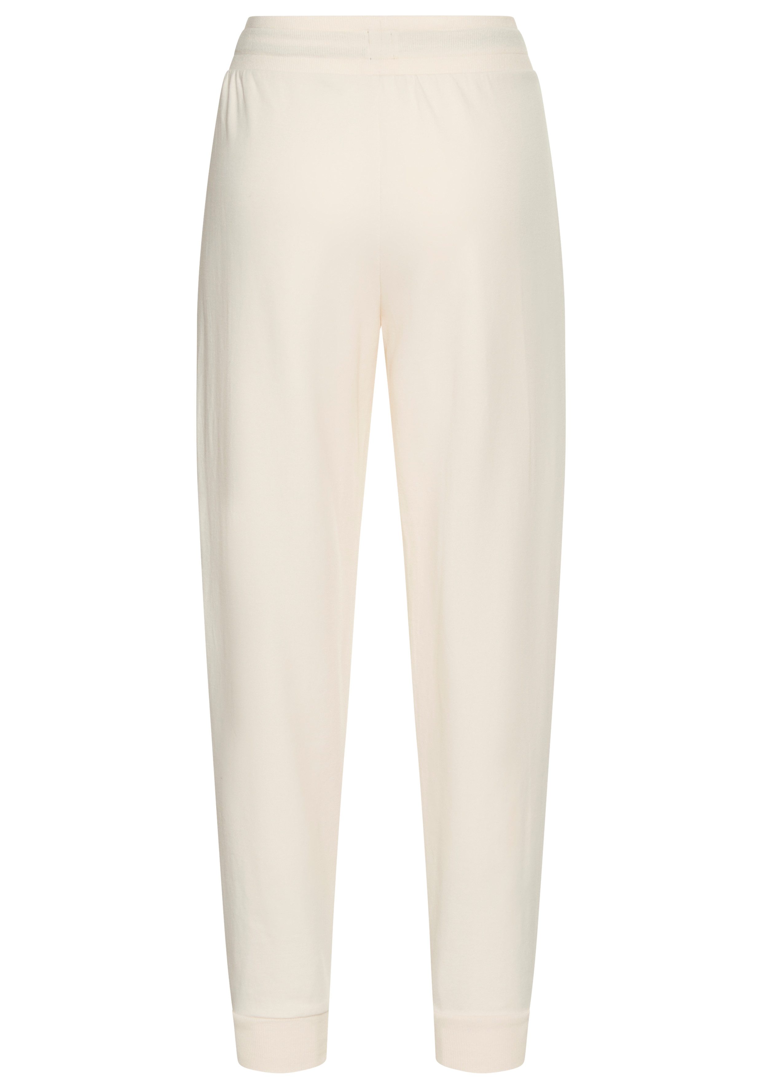 BOSS Relaxbroek CP Stripe_Pants Cuff met contrastkleurige koord