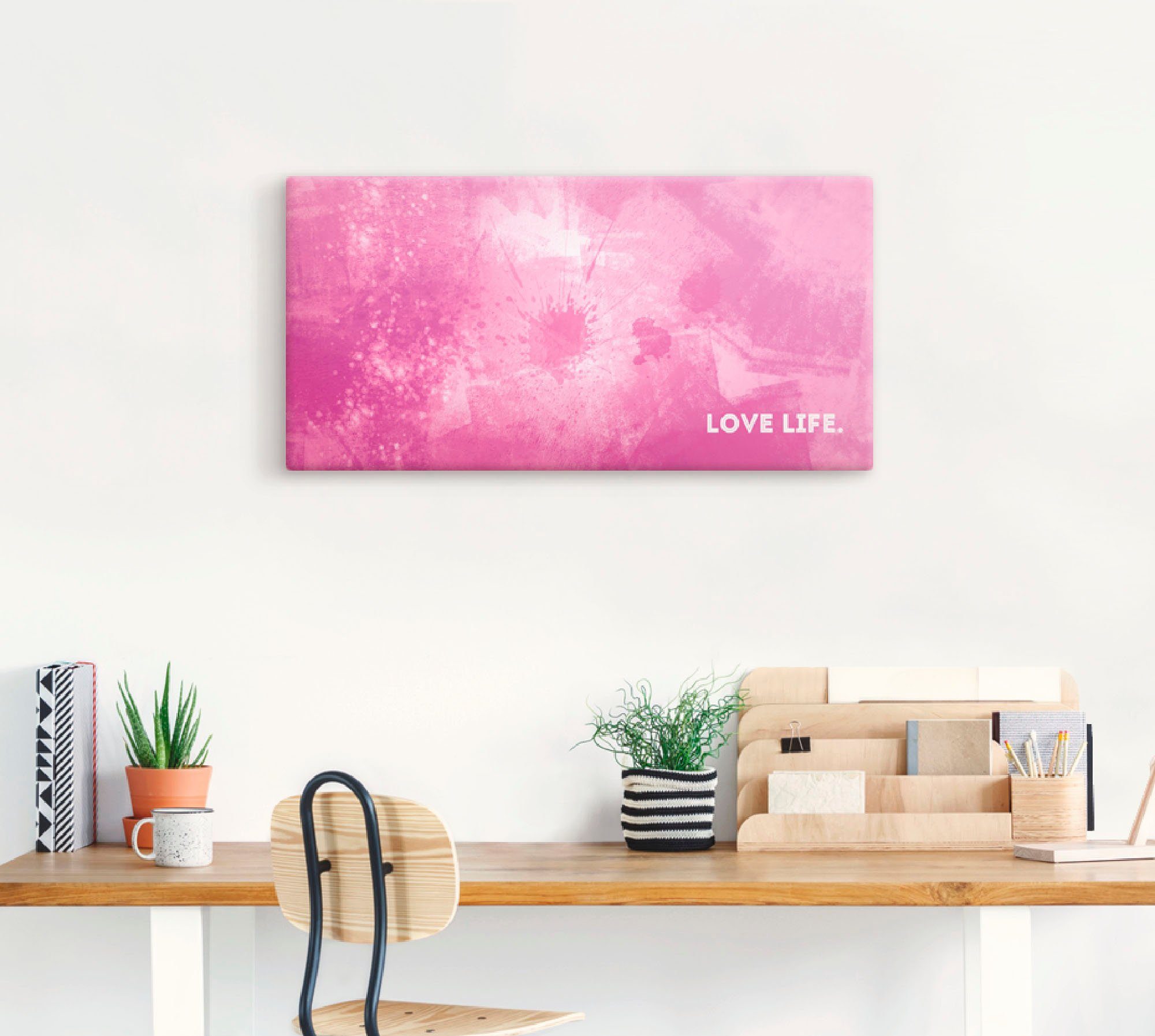 Artland Artprint op linnen Emotionele kunst liefdesleven