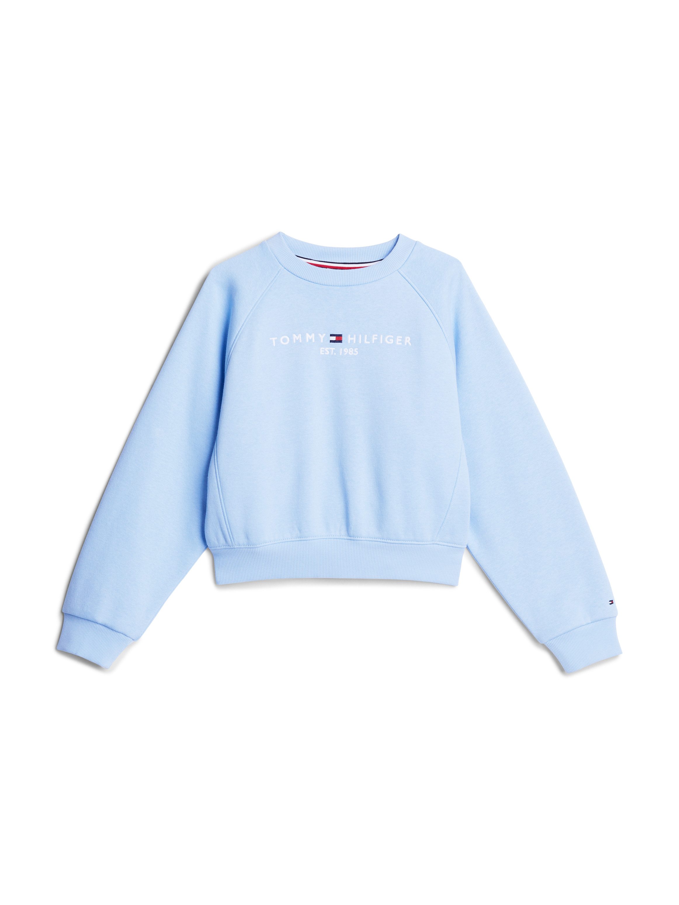 Tommy Hilfiger Sweatshirt ESSENTIAL EMBROIDERED FLEECE CN Kinderen tot 16 jaar met logo-opdruk