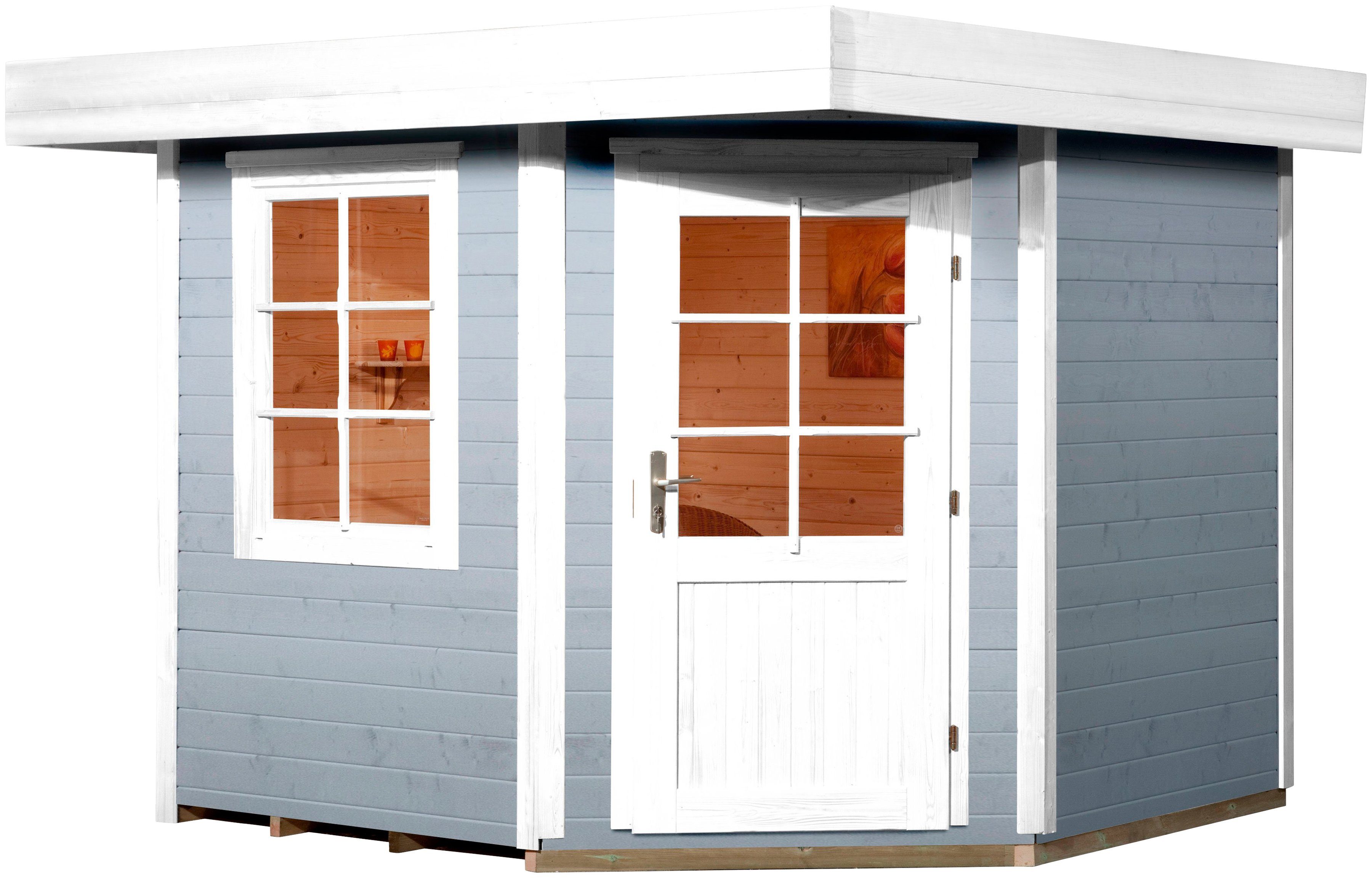weka Tuinhuisje Designhaus 213 Maat 2 houten tuinhuisjes grijs