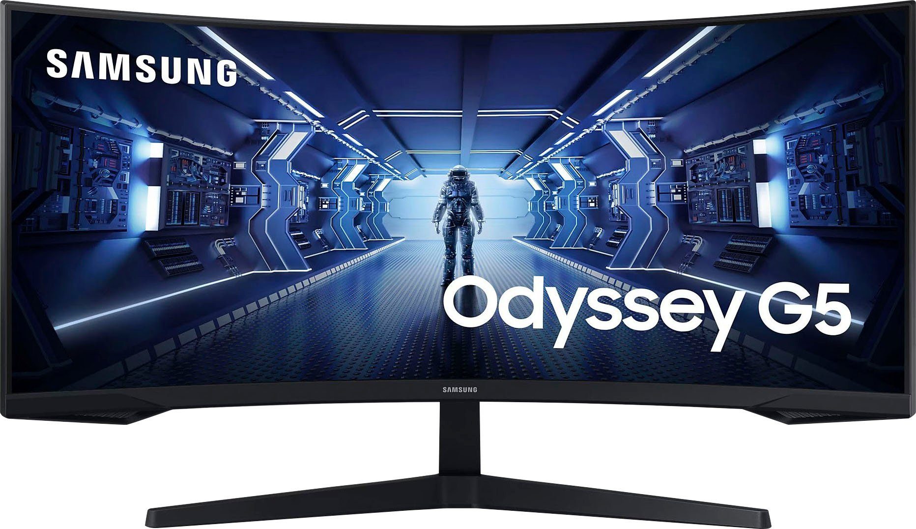 Samsung Curved-gaming-ledscherm Odyssey G5 C34G55TWWP, 86 cm / 34", WQHD