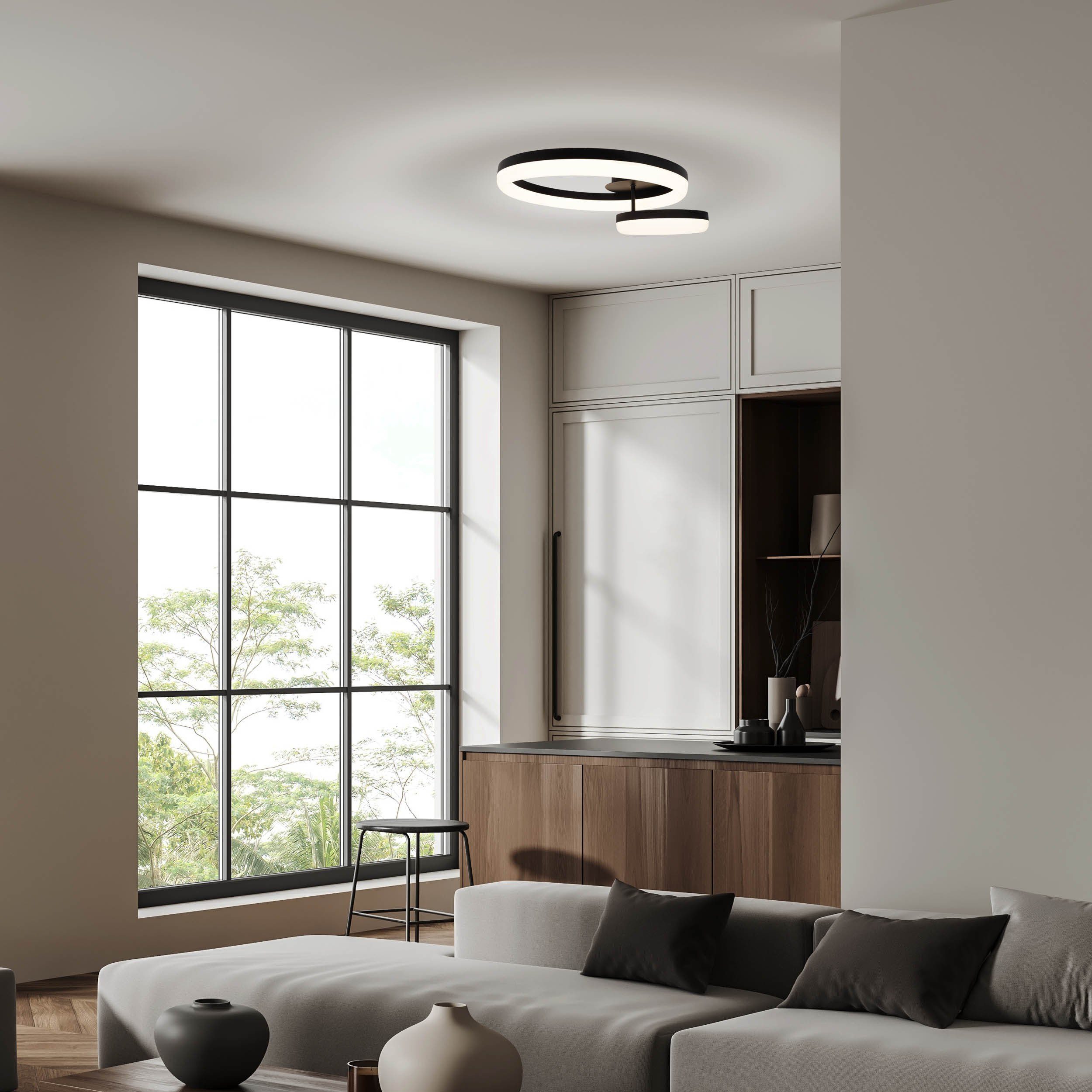 näve Led-plafondlamp Circulo Stap voor stap dimbaar met wandschakelaar (1 stuk)