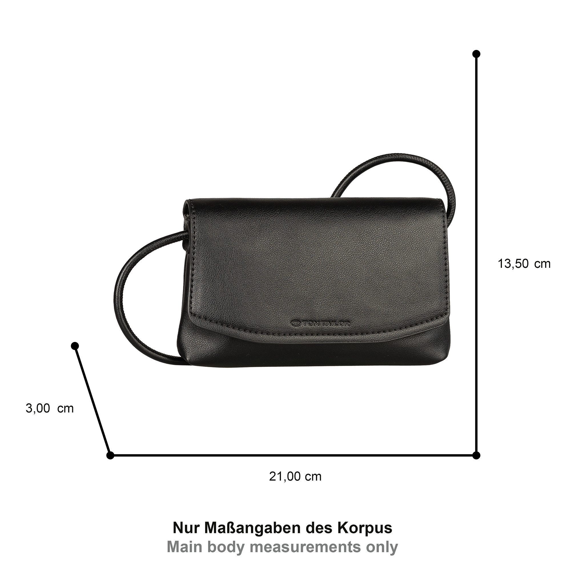 Tom Tailor Schoudertas Rissa Van zacht imitatieleer – ook als clutch draagbaar