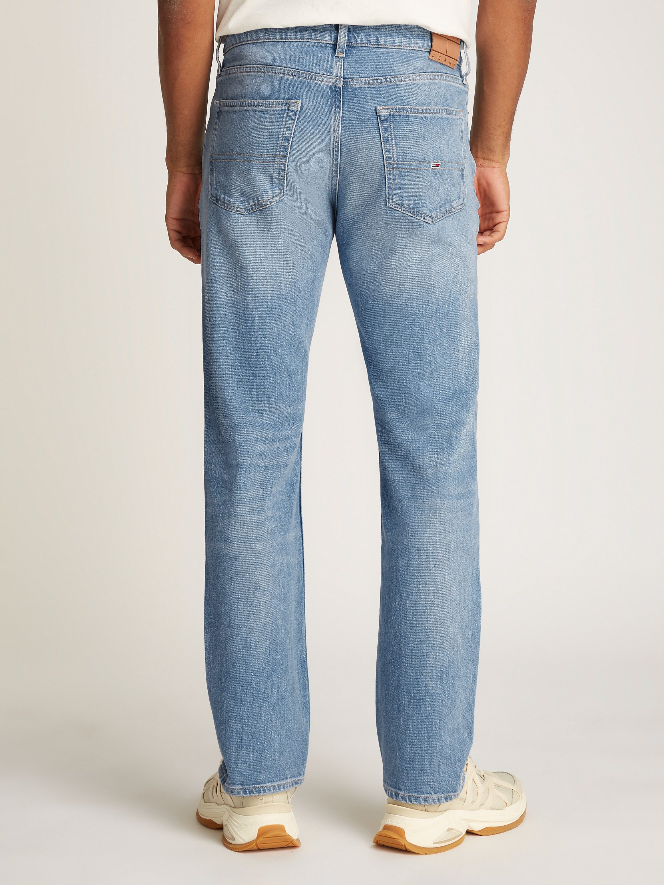 TOMMY JEANS Slim fit jeans RYAN SLIM STRAIGHT met gestempeld logo