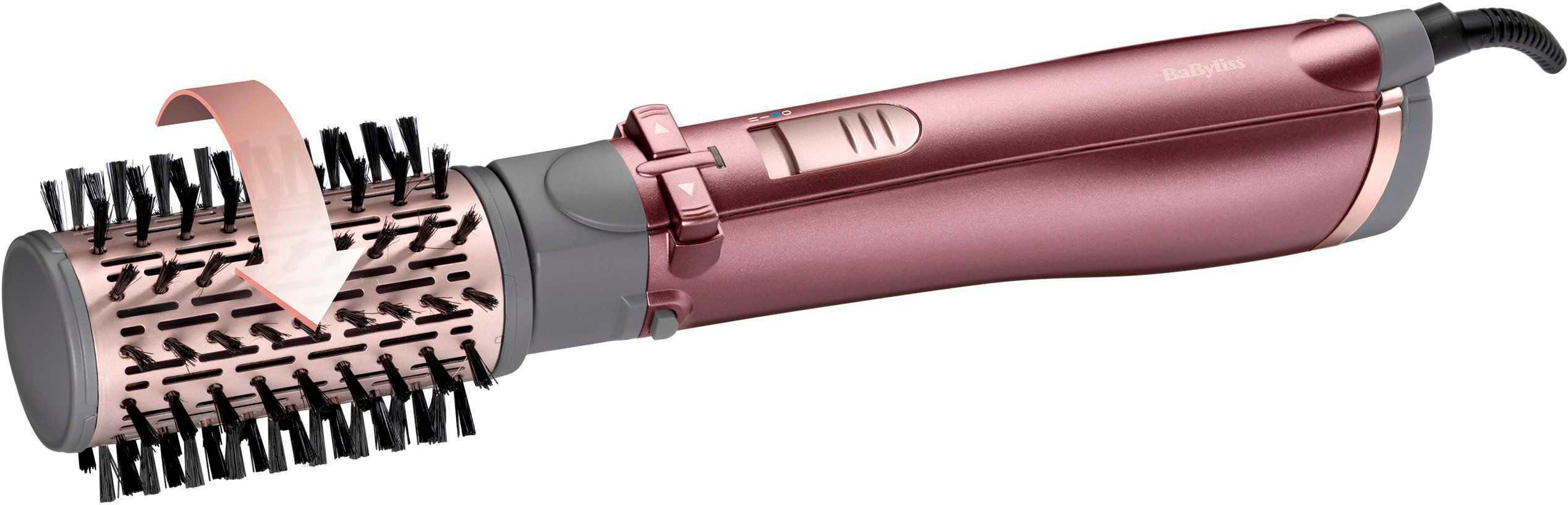 Babyliss Stylingborstel met warme lucht AS960E Beliss Big Hair roterende heteluchtstijltang met 4 opzetstukken inclusief tas