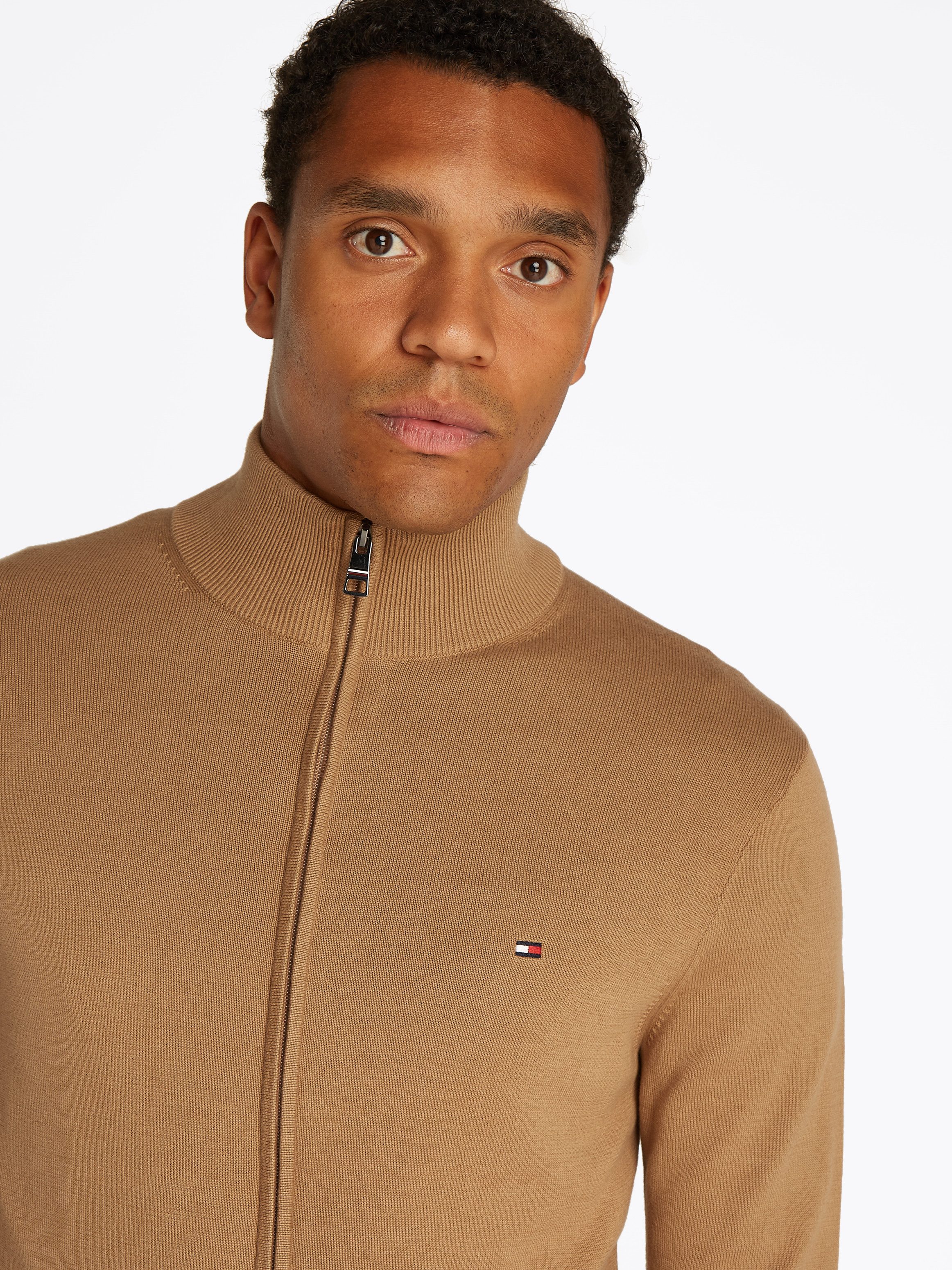 Tommy Hilfiger Vest ESSENTIAL COTTON ZIP THRU