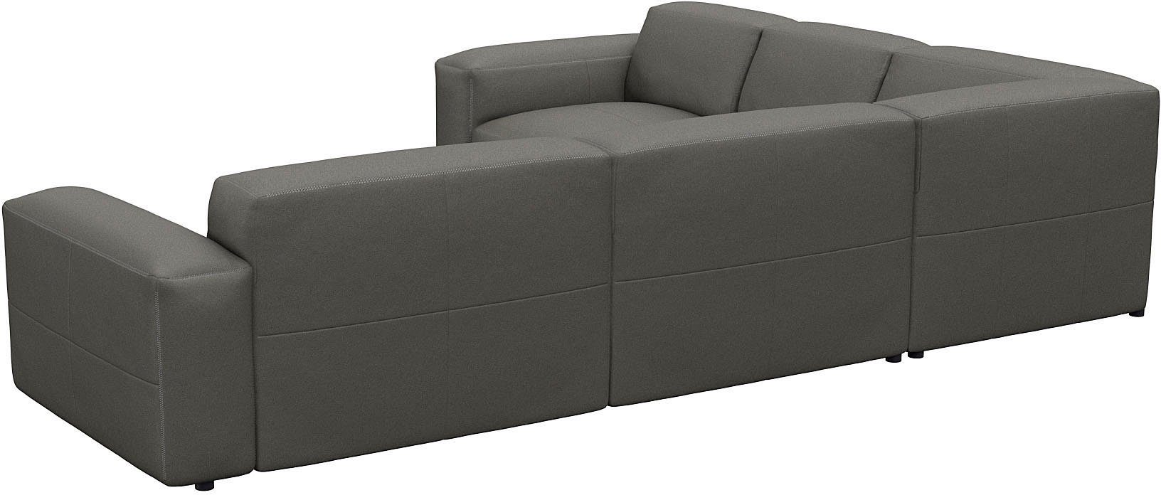 FLEXLUX Hoekbank Lucera, super comfortabel door hoogwaardige zitconstructie met koudschuim