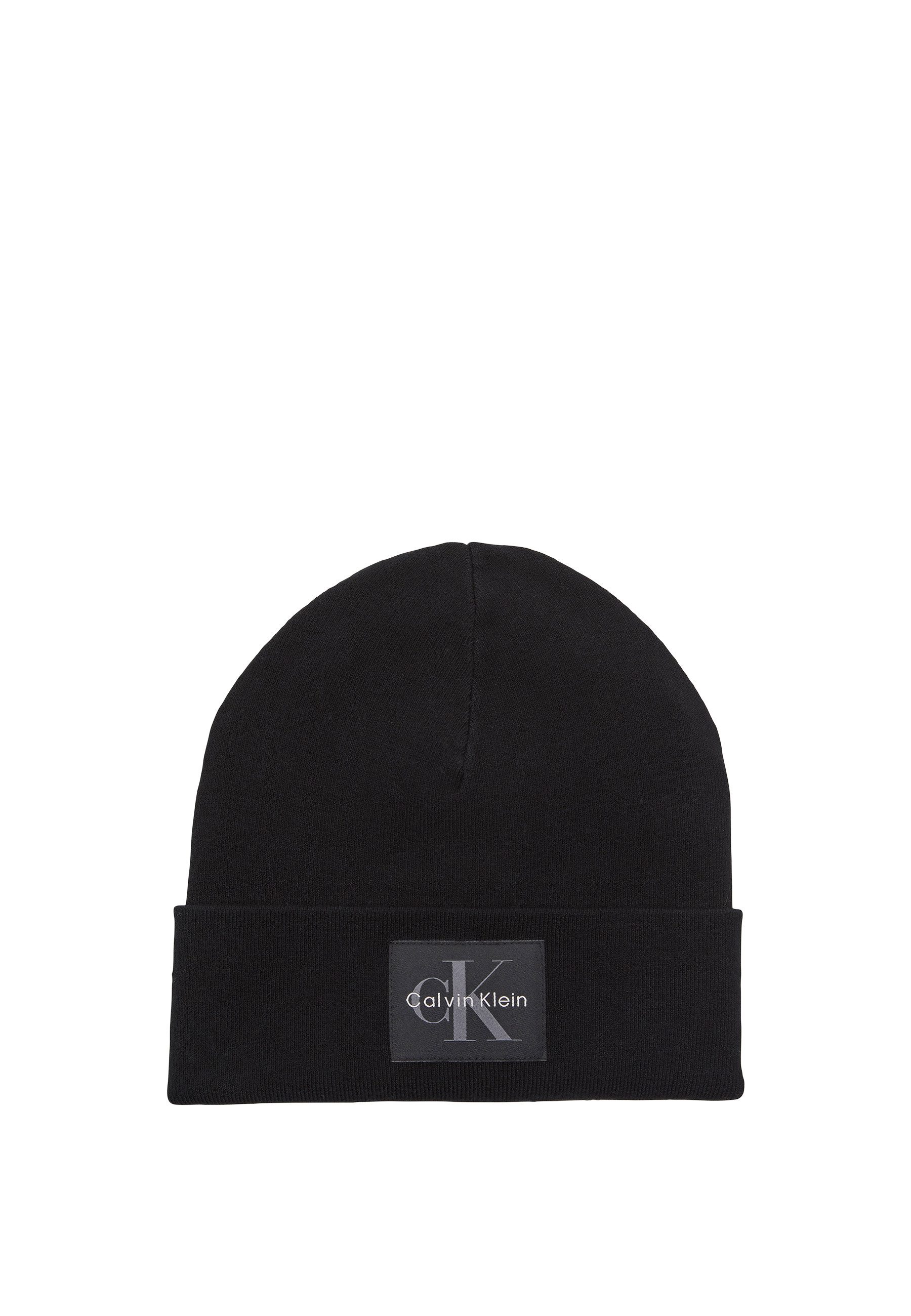 Calvin Klein Gebreide muts MONO LOGO PATCH BEANIE Perfect voor dagelijks gebruik