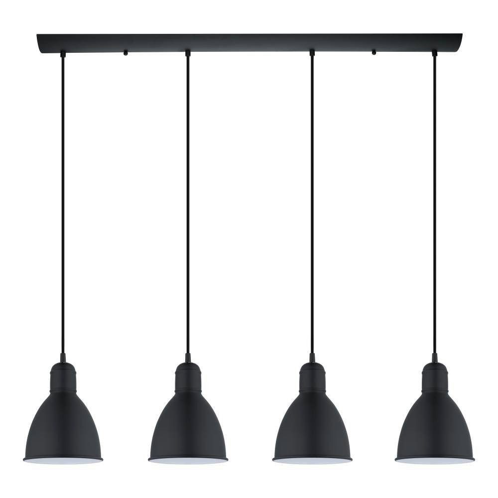EGLO Hanglamp PRIDDY hanglamp, pendellamp, staal, zwart, E27, industrieel