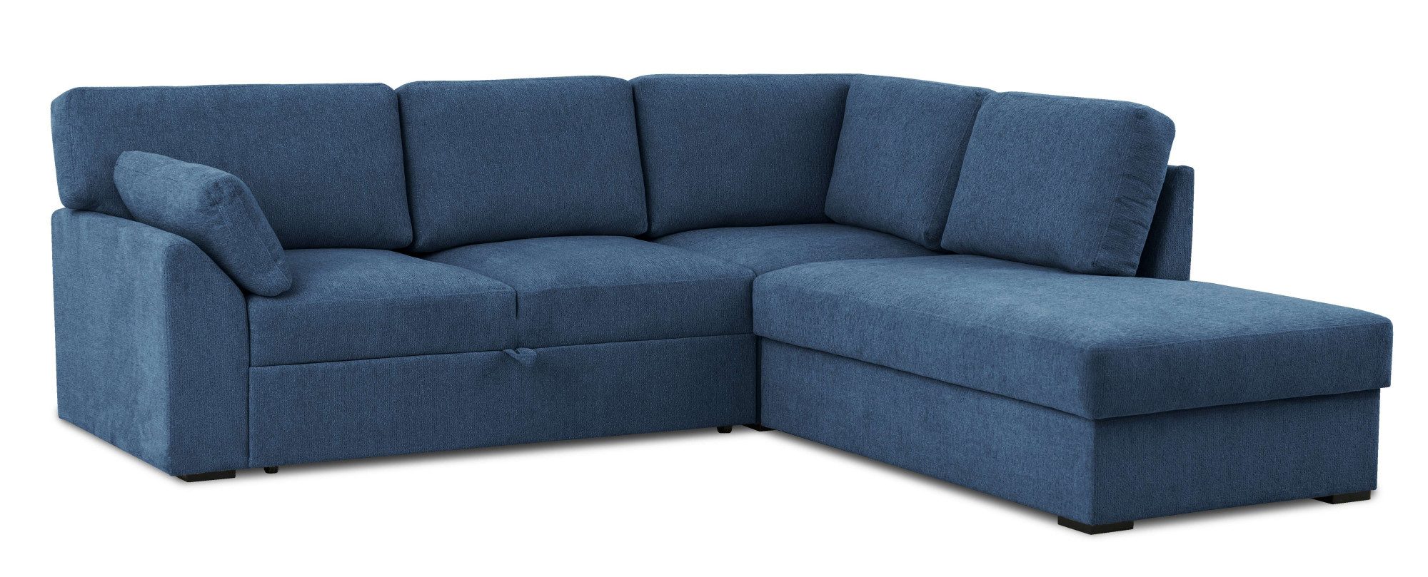 Home affaire Hoekbank Citry Breedte 242 cm, chenille, bedfunctie, bedlade, L-vorm