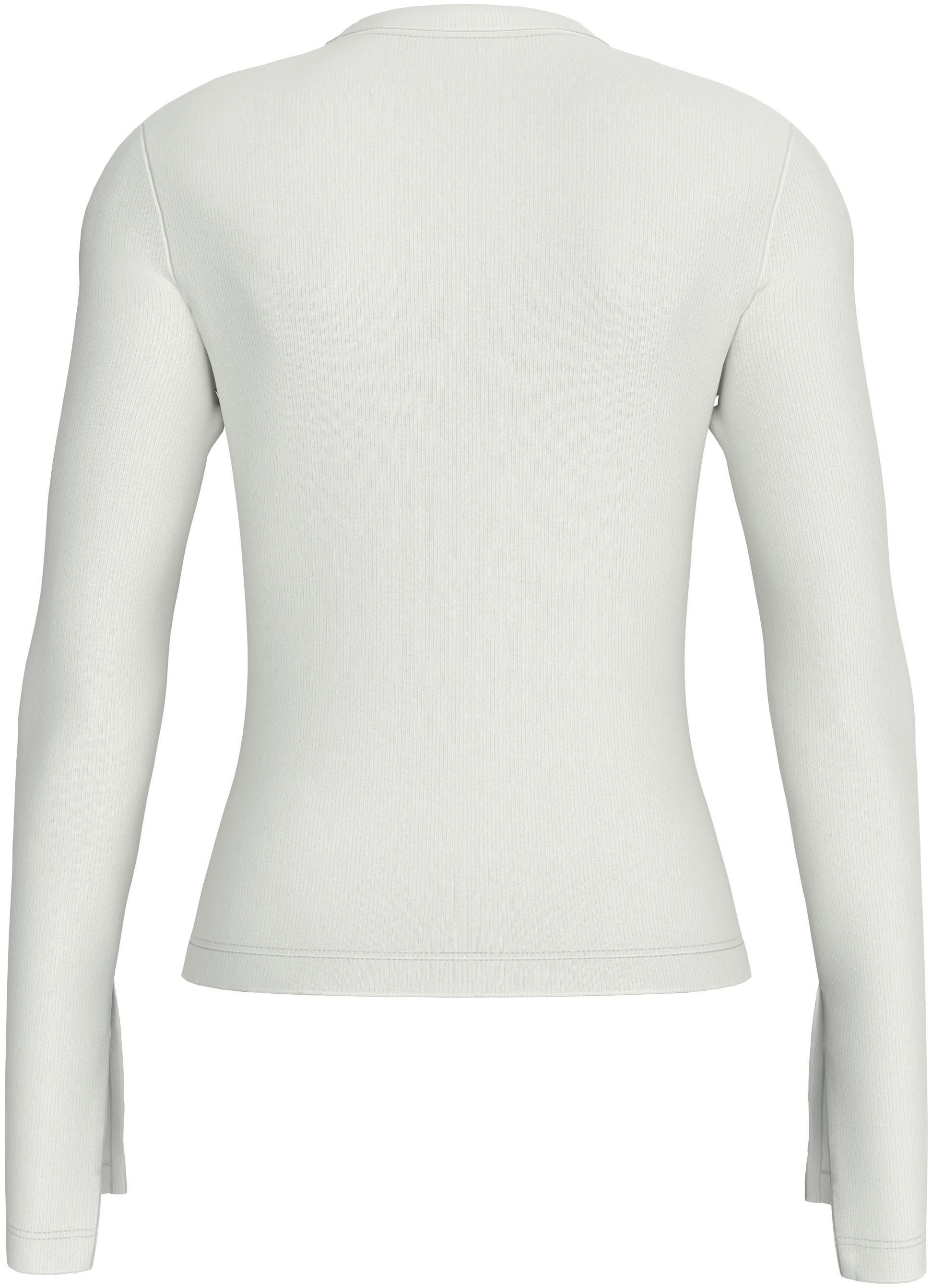 Calvin Klein Lange top WOVEN LABEL RIB LS TOP