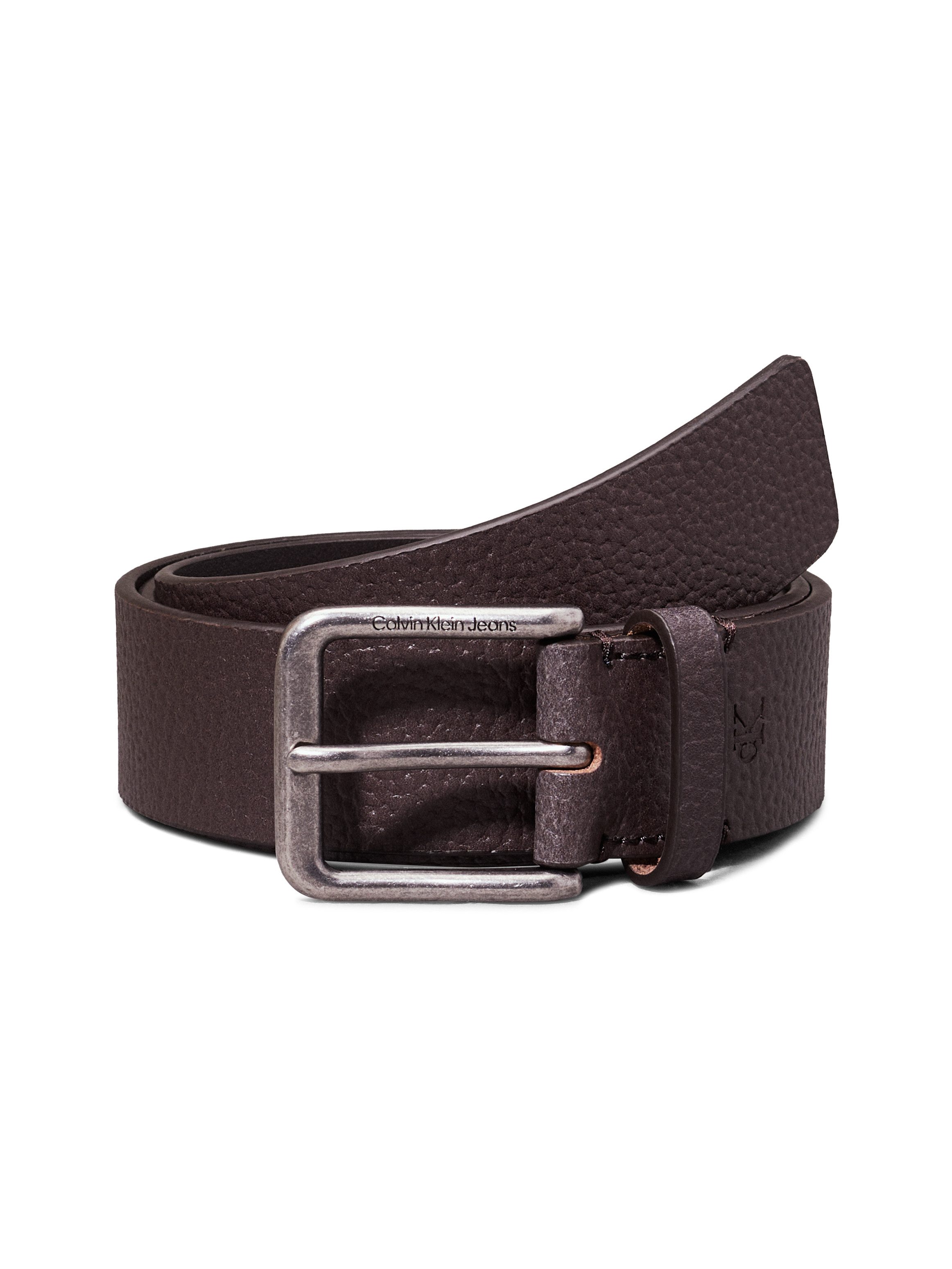Calvin Klein Leren riem CLASSIC CASUAL BELT 35MM Logoprand, eenvoudige doornsluiting