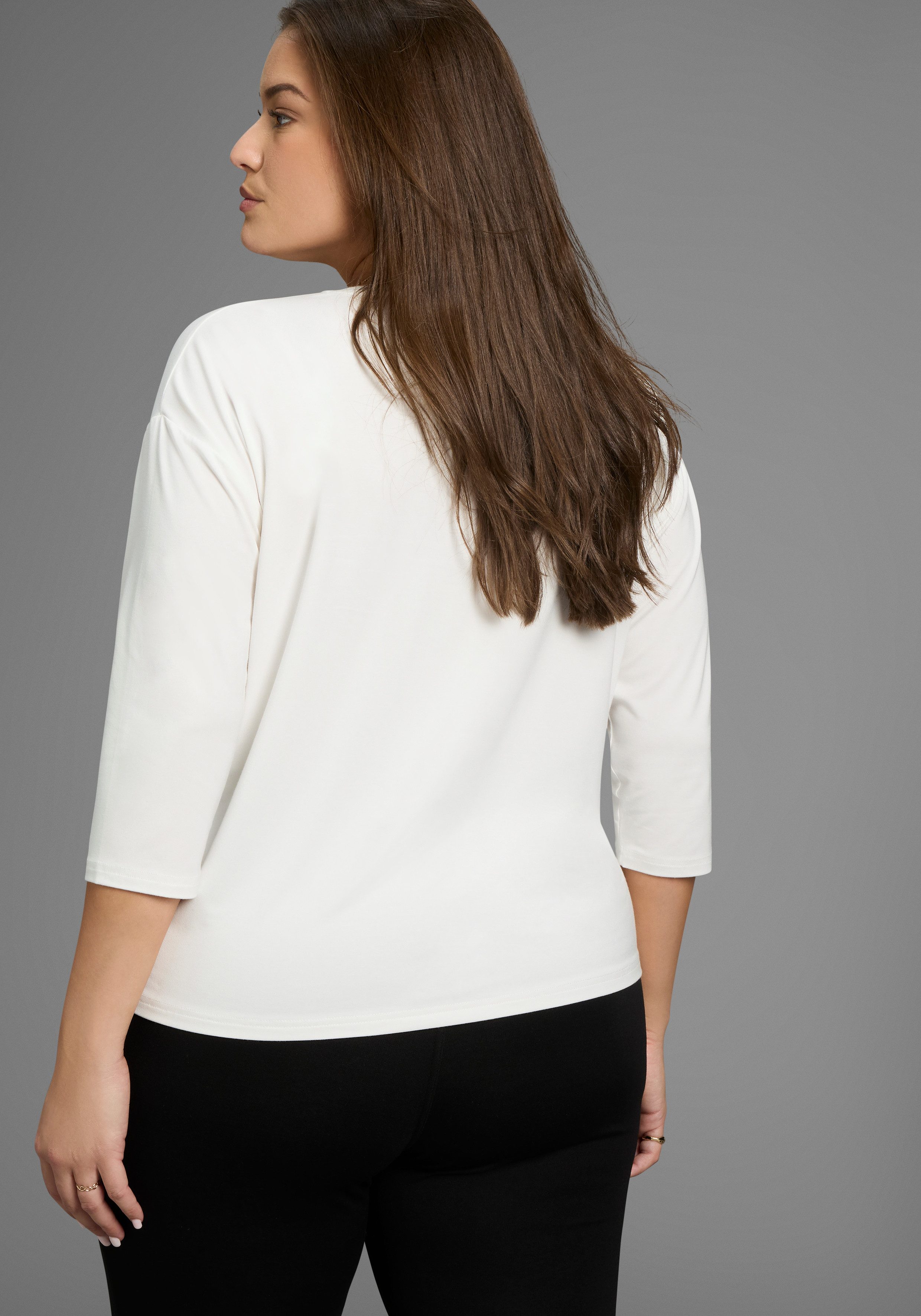 Shirt met 3/4 mouwen