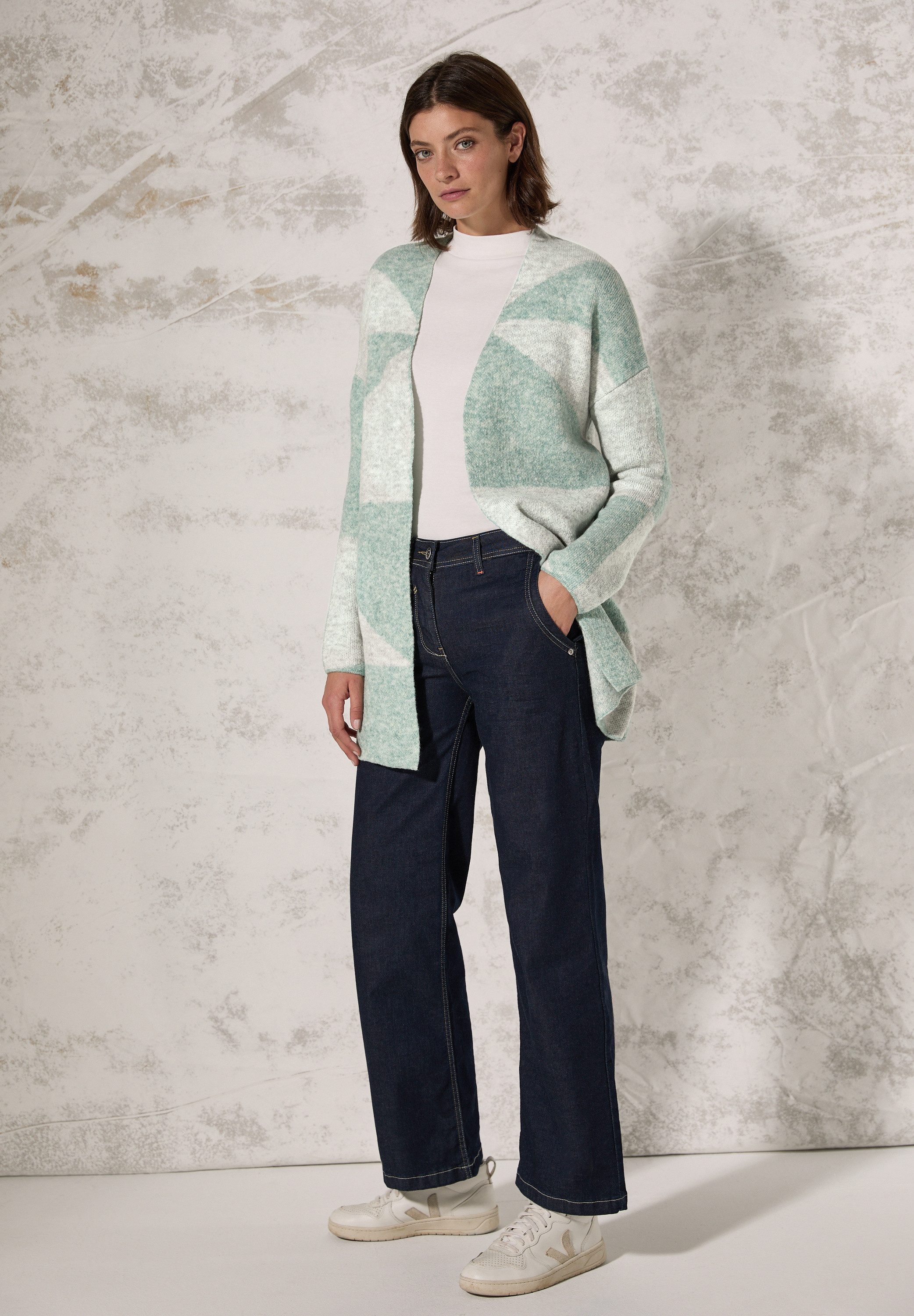 Cecil Cardigan met grafisch patroon