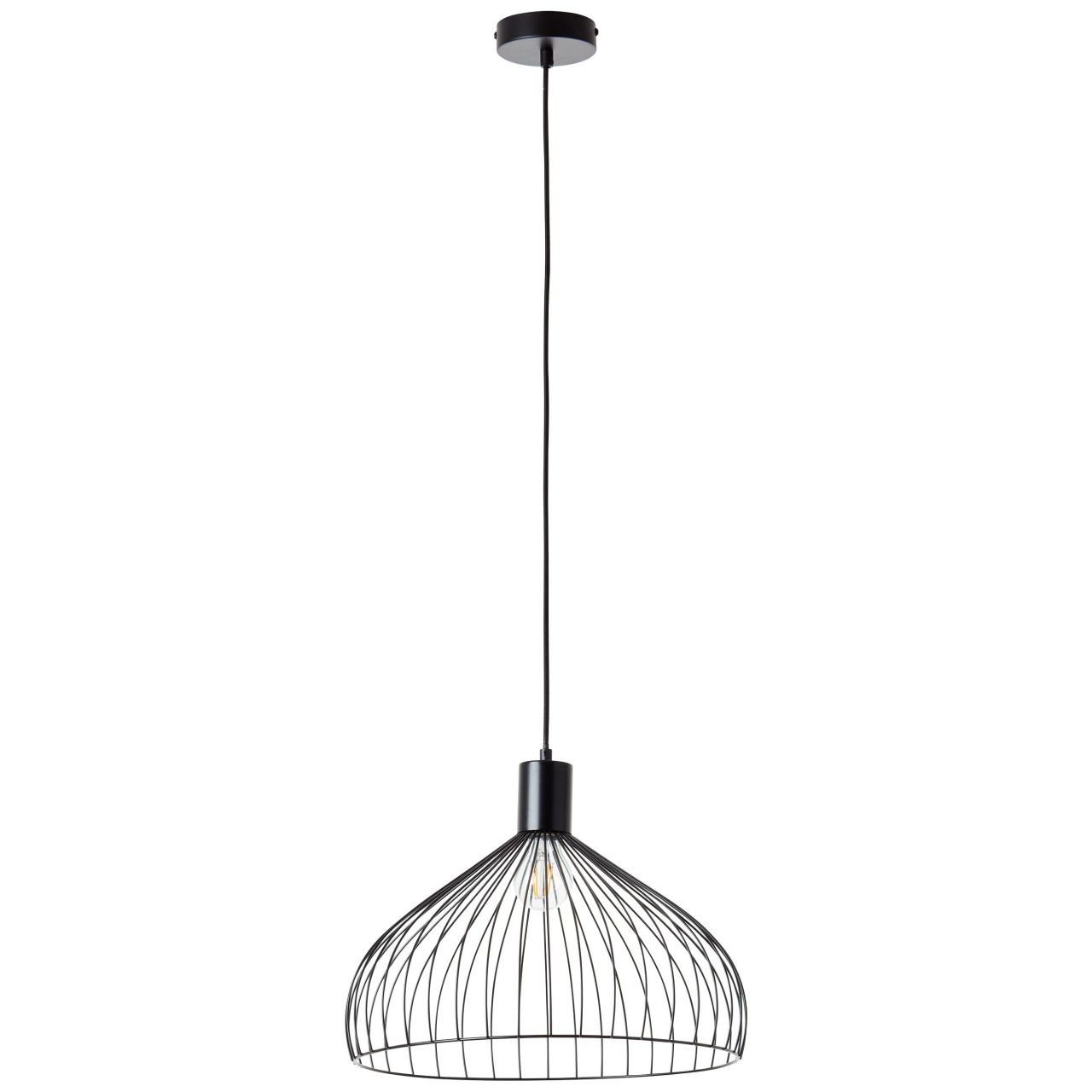 Brilliant Leuchten Hanglamp Blacky Hanglamp 40 cm matzwart (1 stuk)