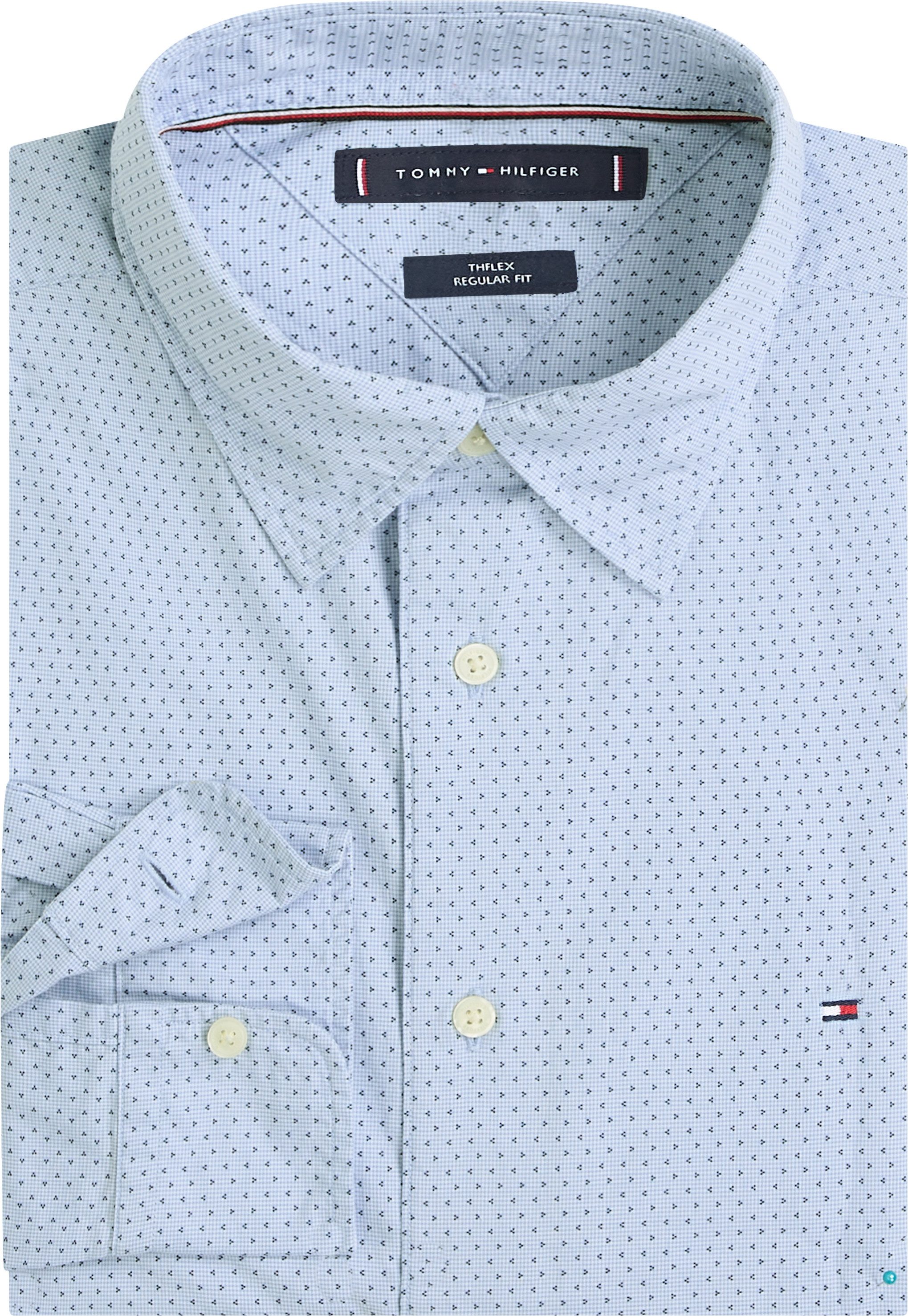 Tommy Hilfiger Overhemd met lange mouwen FLEX POPLIN MINI PRINT RF SHIRT