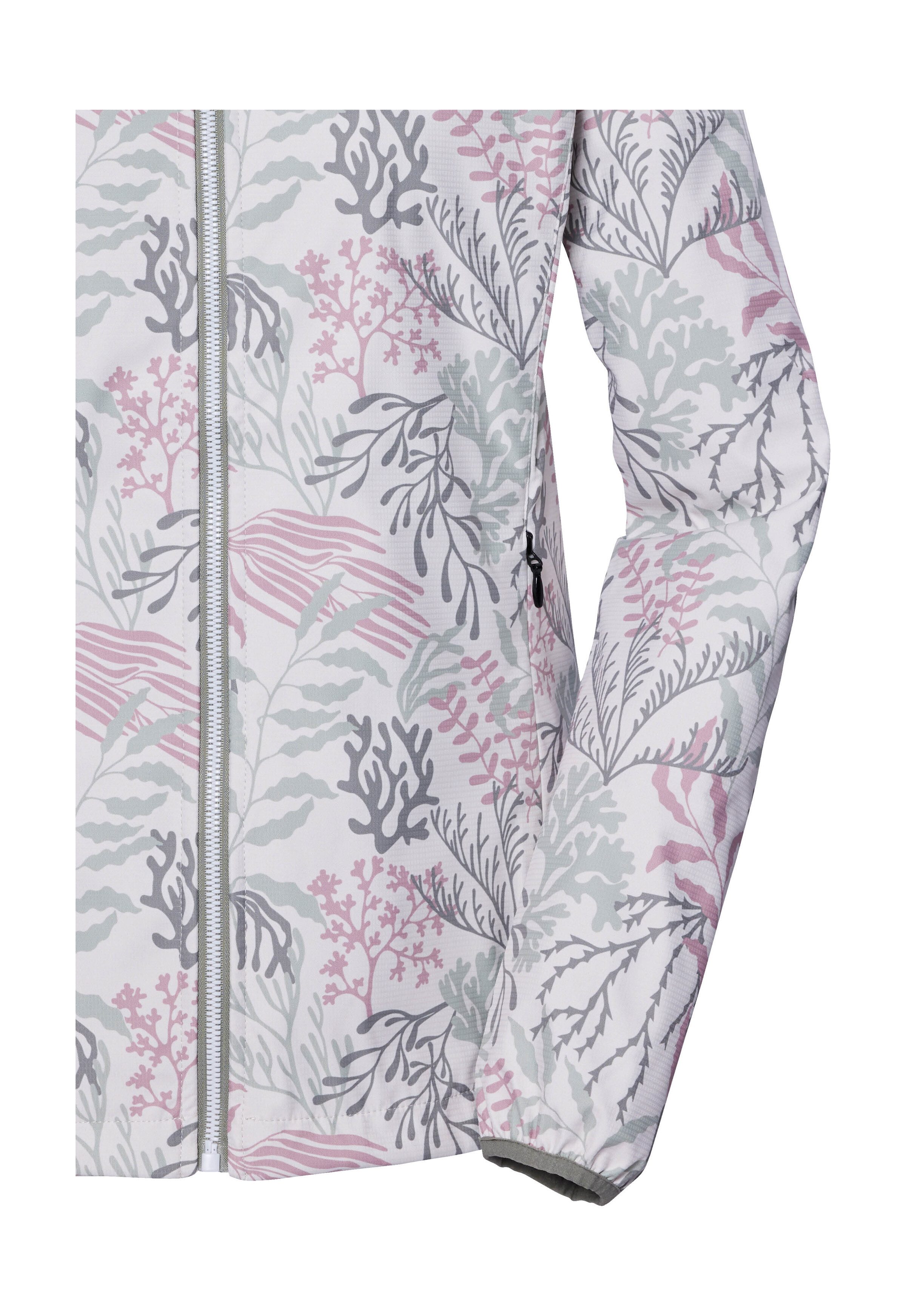 Killtec Softshell-jack KOS 56 WMN SFTSHLL JCKT Waterafstotende, winddichte softshelljack met bloemprint