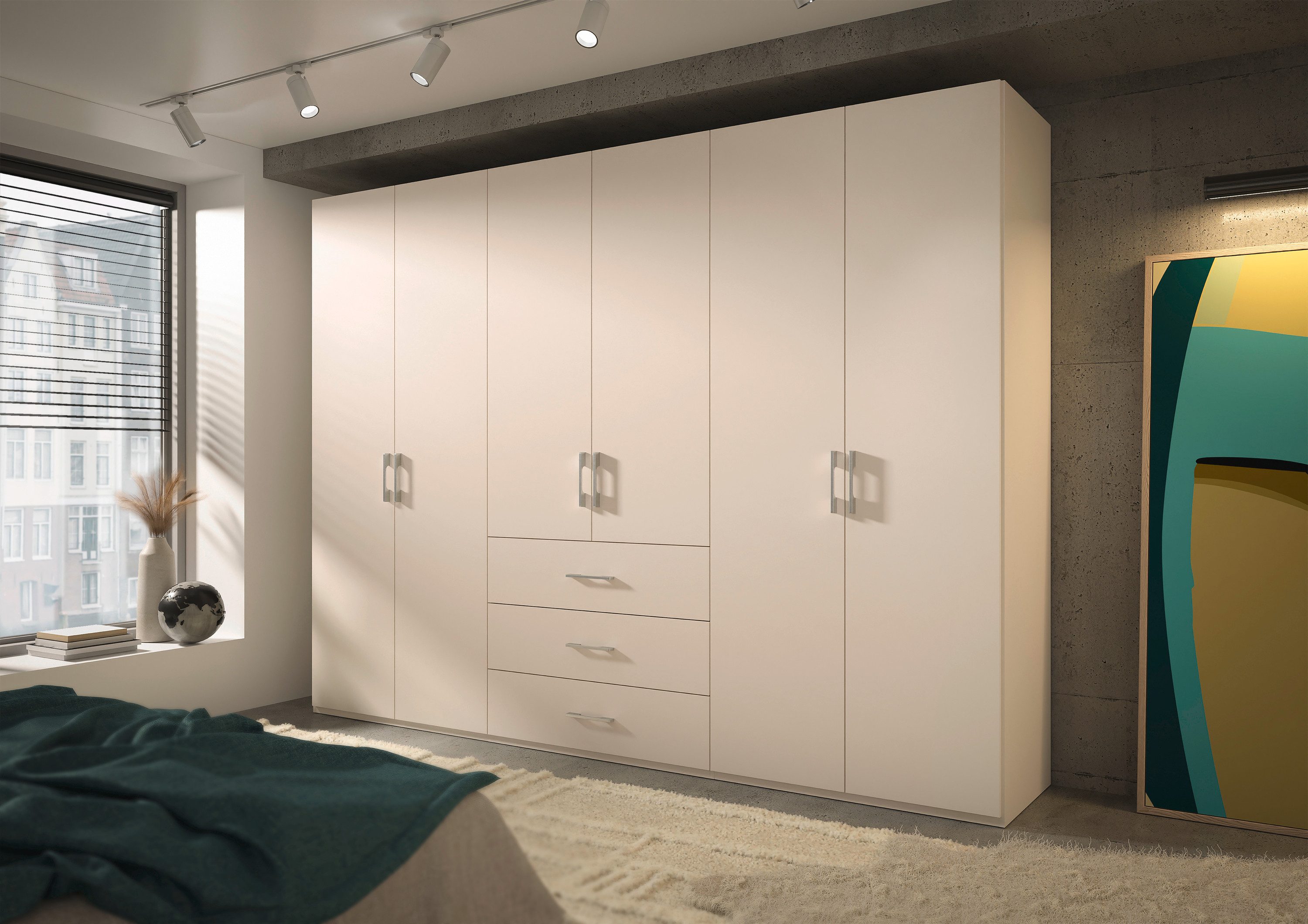 set one by Musterring Draaideurkast Henderson met 3 lades, inclusief legplanken en kledingstangen