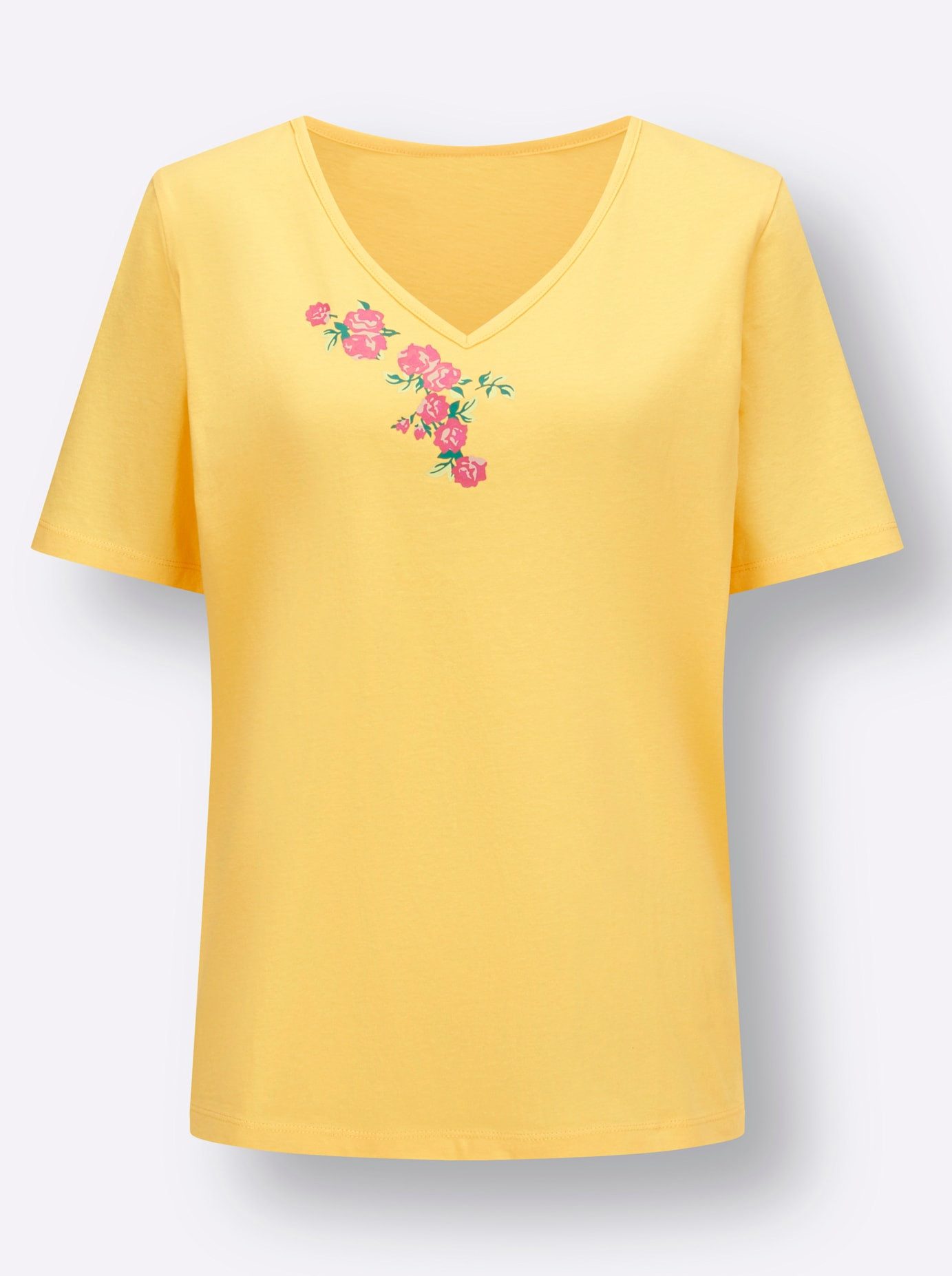 Classic Basics Shirt met V-hals (1-delig)