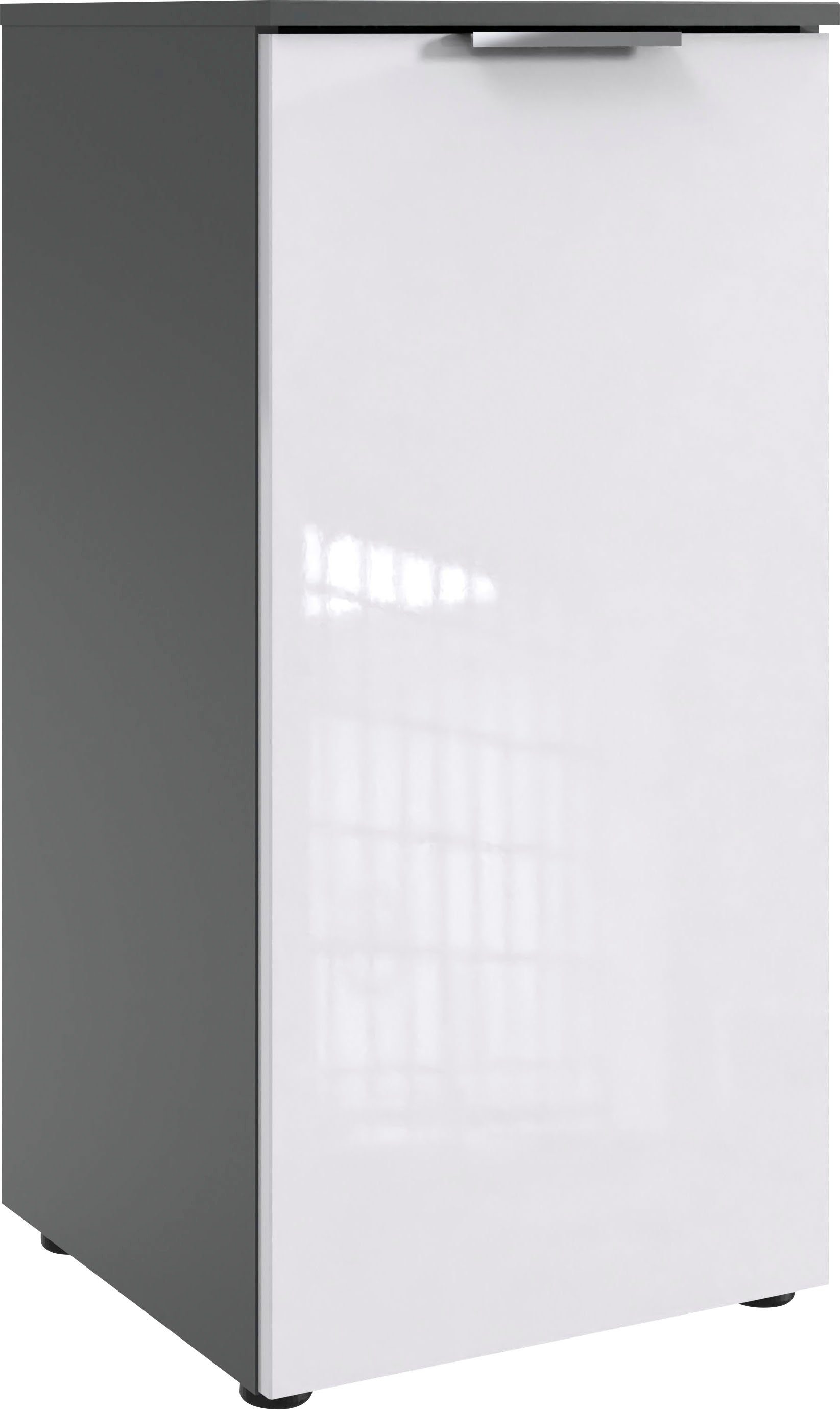 Wimex Kast Level36 D by fresh to go 1-deurs met soft-close functie, 41 cm breed, 84 cm hoog dressoirs wit