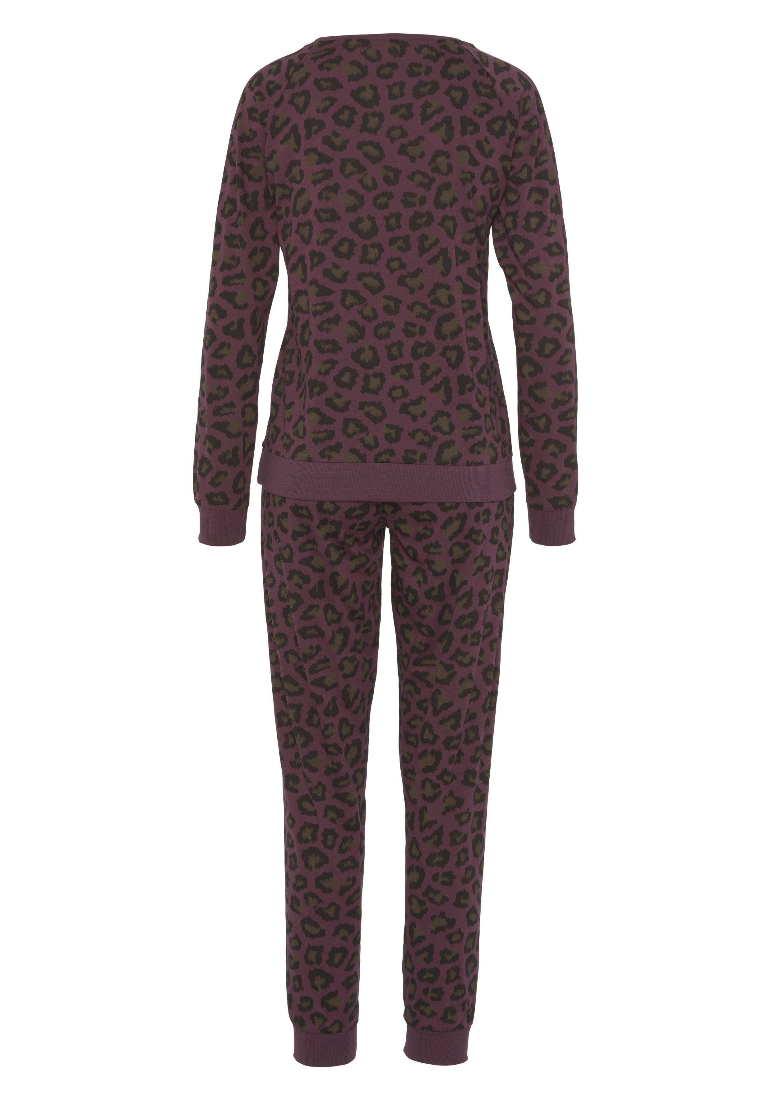 Vivance Dreams Pyjama met tonale dierenprint (2-delig)